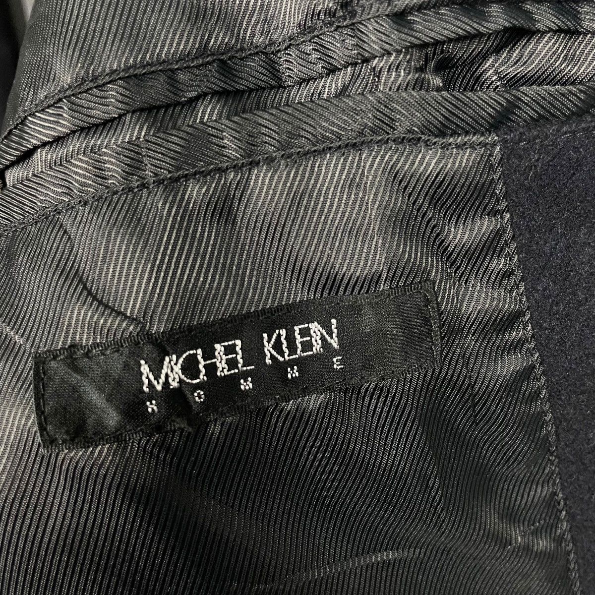 Michel Klein Michel Klein Black Wool Coat Size US M / EU 48-50 / 2 - 14 Thumbnail