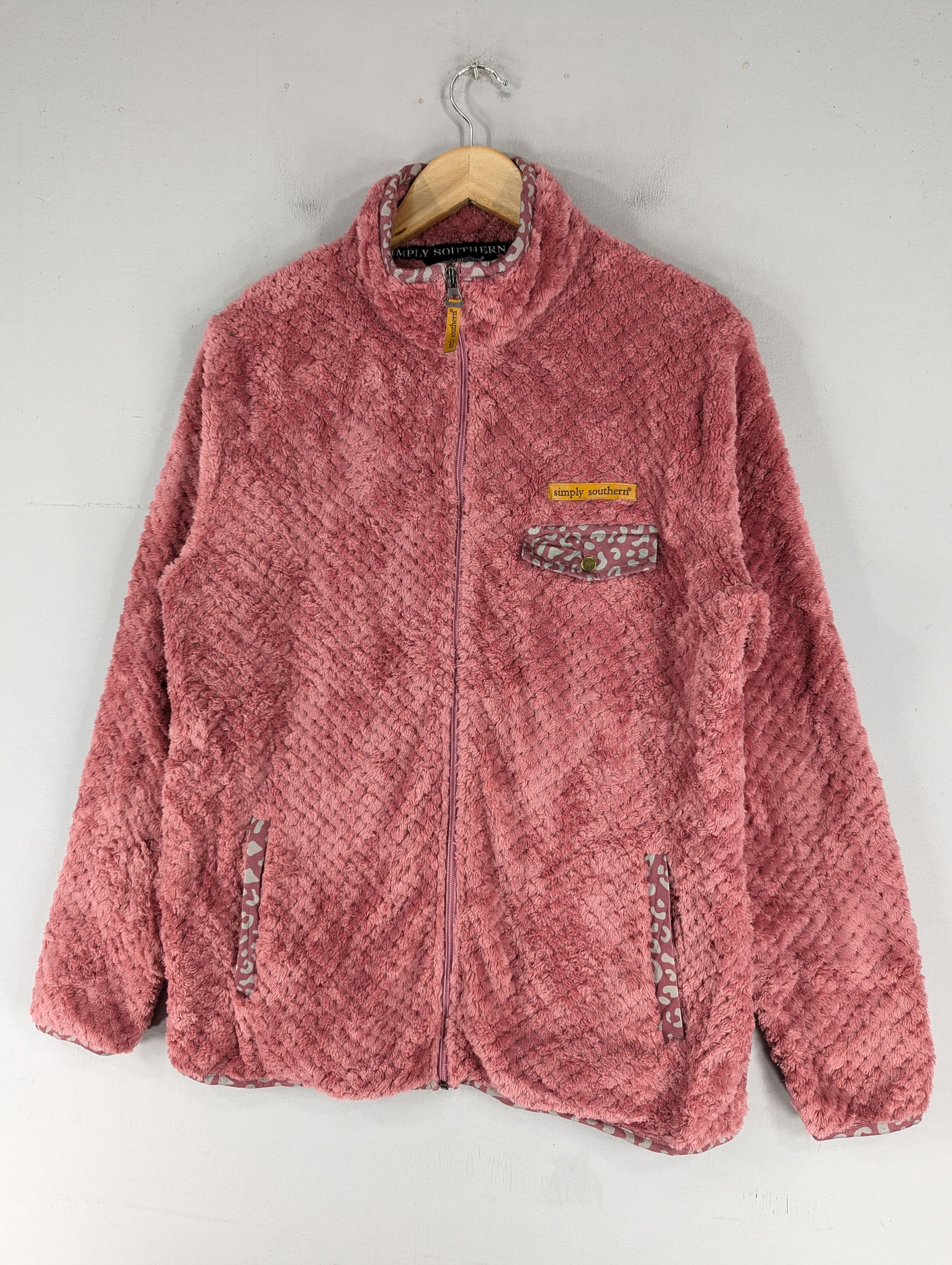 Japanese Brand Simply Southern Micro Fleece Zipper Jacket Size US L / EU 52-54 / 3 - 2 Thumbnail
