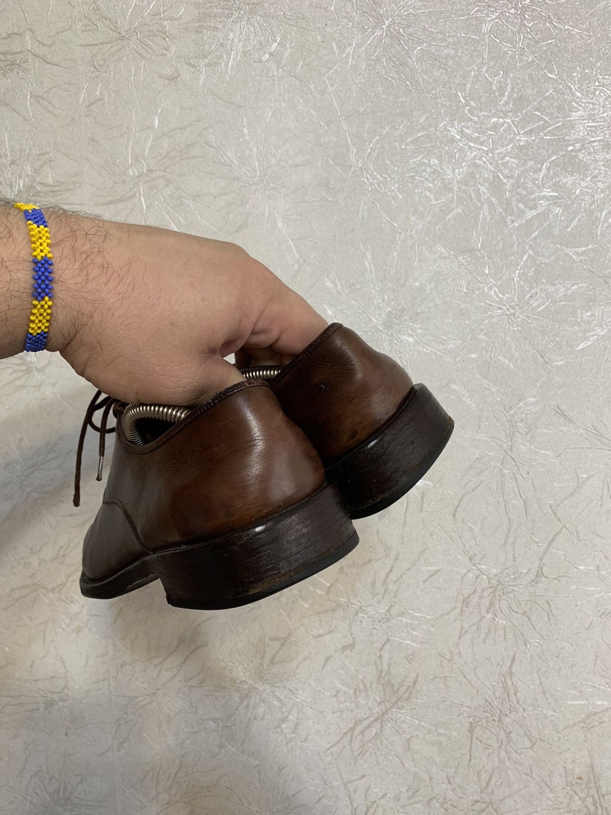 Salvatore Ferragamo × Vintage Salvatore Ferragamo Vintage Leather Brown Laces Ups Shoes Size US 9.5 / EU 42-43 - 6 Thumbnail