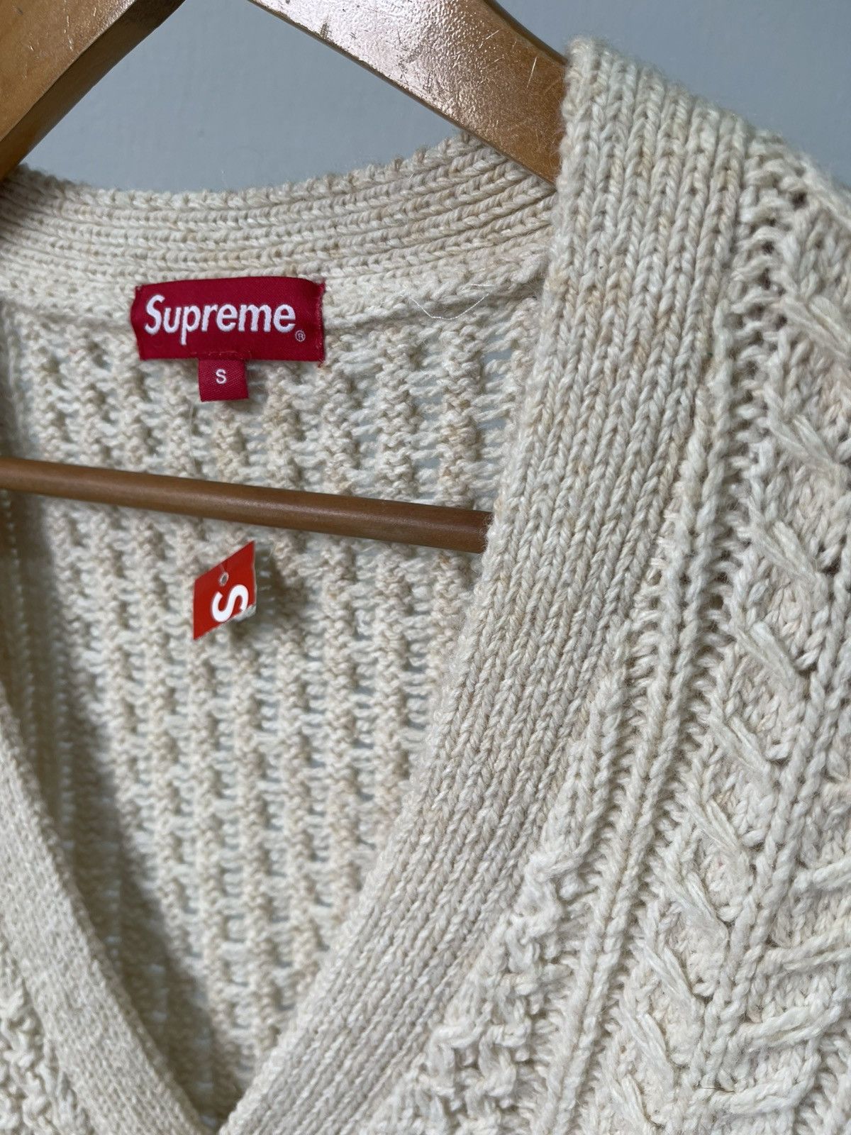 Supreme Supreme Cable Knit Cardigan Size US S / EU 44-46 / 1 - 8 Thumbnail