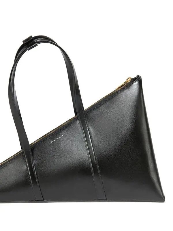 Marni oc11z0525 Size: OS/Prisma Leather Tote Bag in Black Size ONE SIZE - 4 Thumbnail