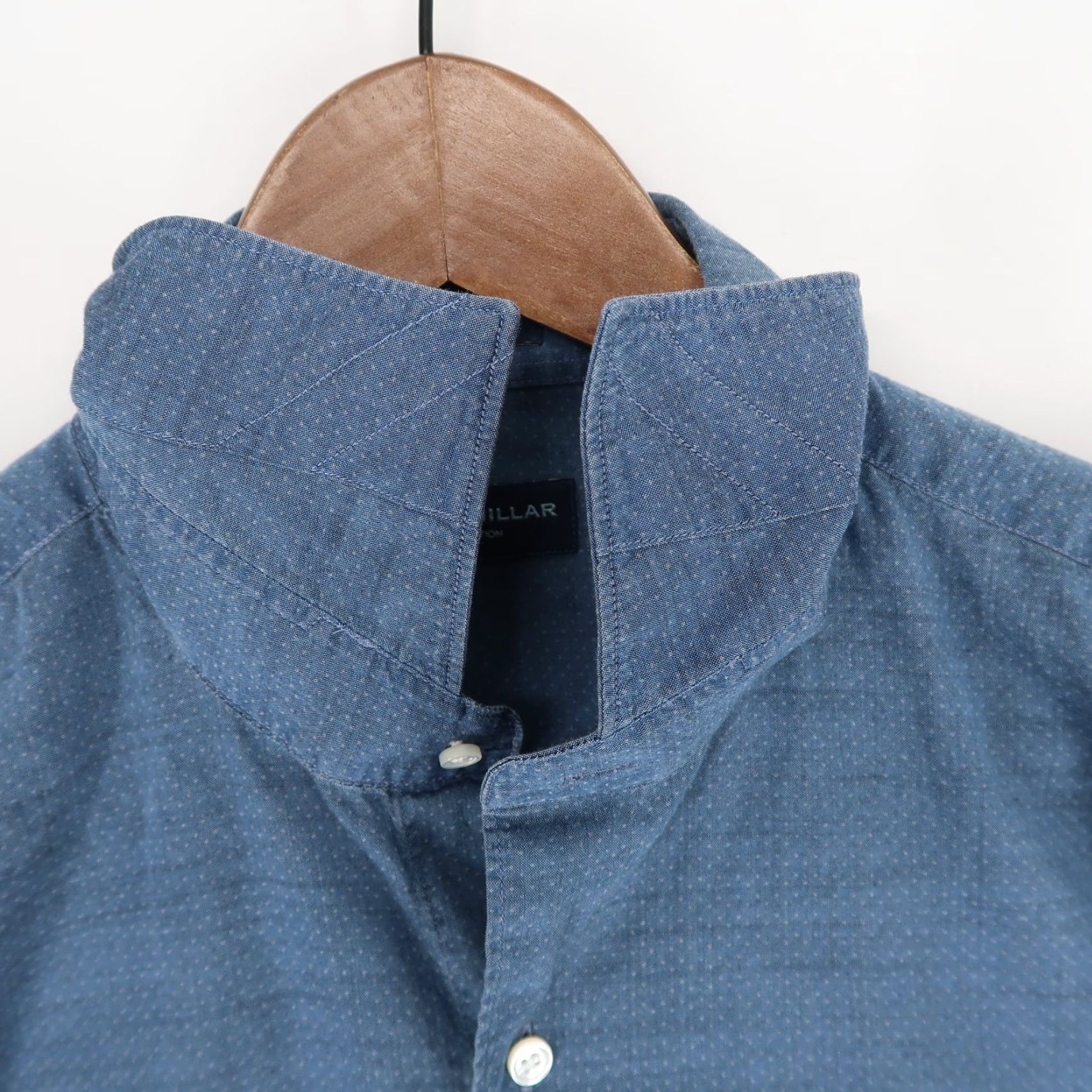 Peter Millar Peter Millar Collection Shirt Mens L Blue Dotted Long Sleeve Button Down Spread Size US L / EU 52-54 / 3 - 3 Thumbnail