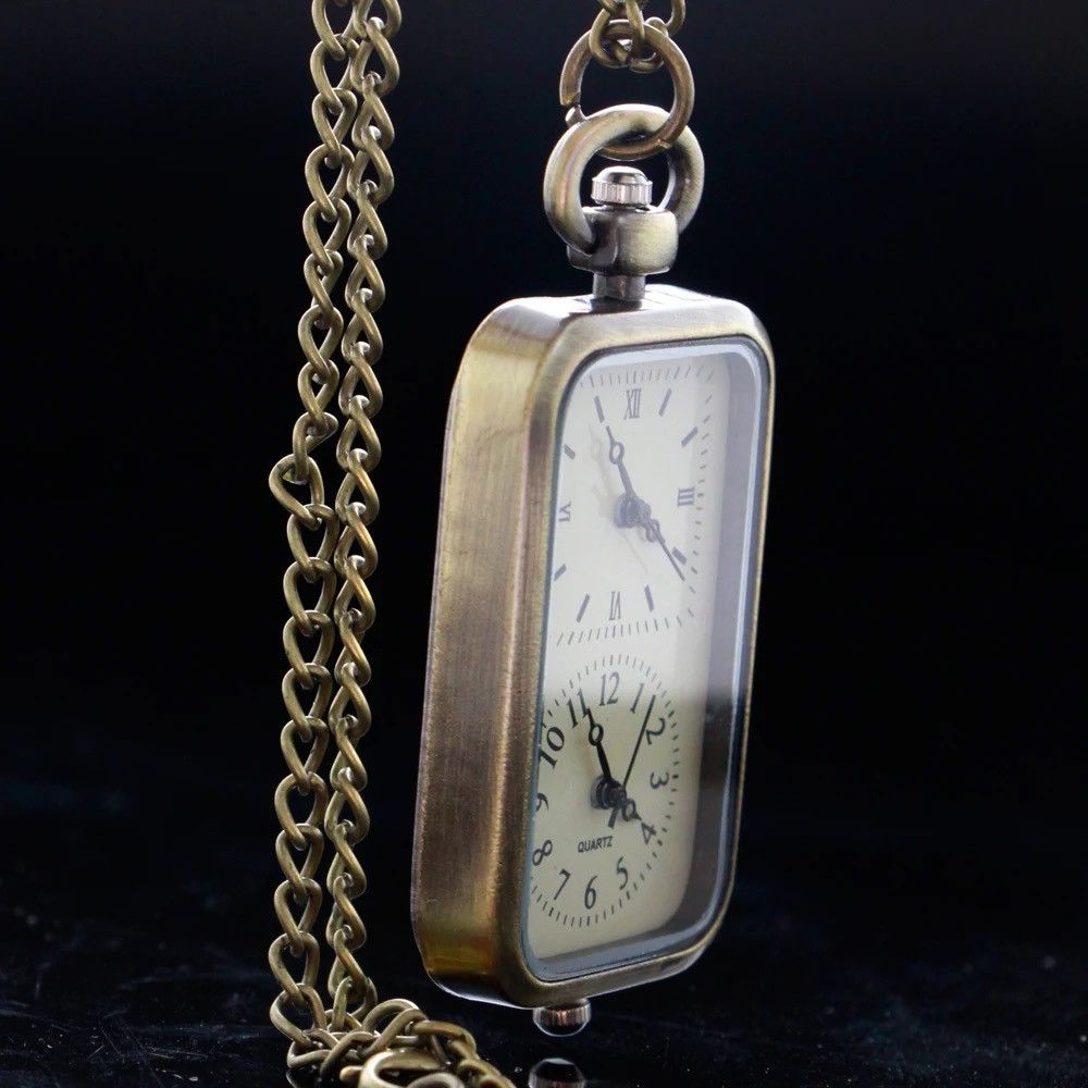 Other Rectangular Design Pocket Watch Pendant Chain Size ONE SIZE - 4 Thumbnail