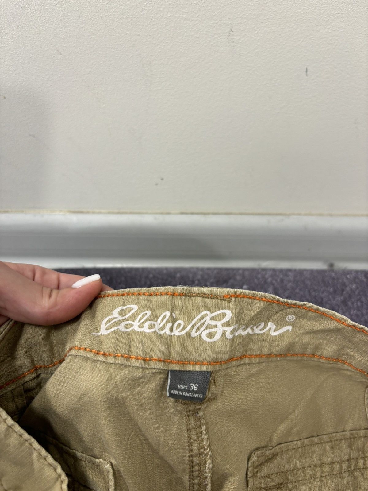Eddie Bauer Eddie Bauer Vintage Y2K Men’s Utility Hype Dyed Cargo Shorts Size US 36 / EU 52 - 9 Thumbnail