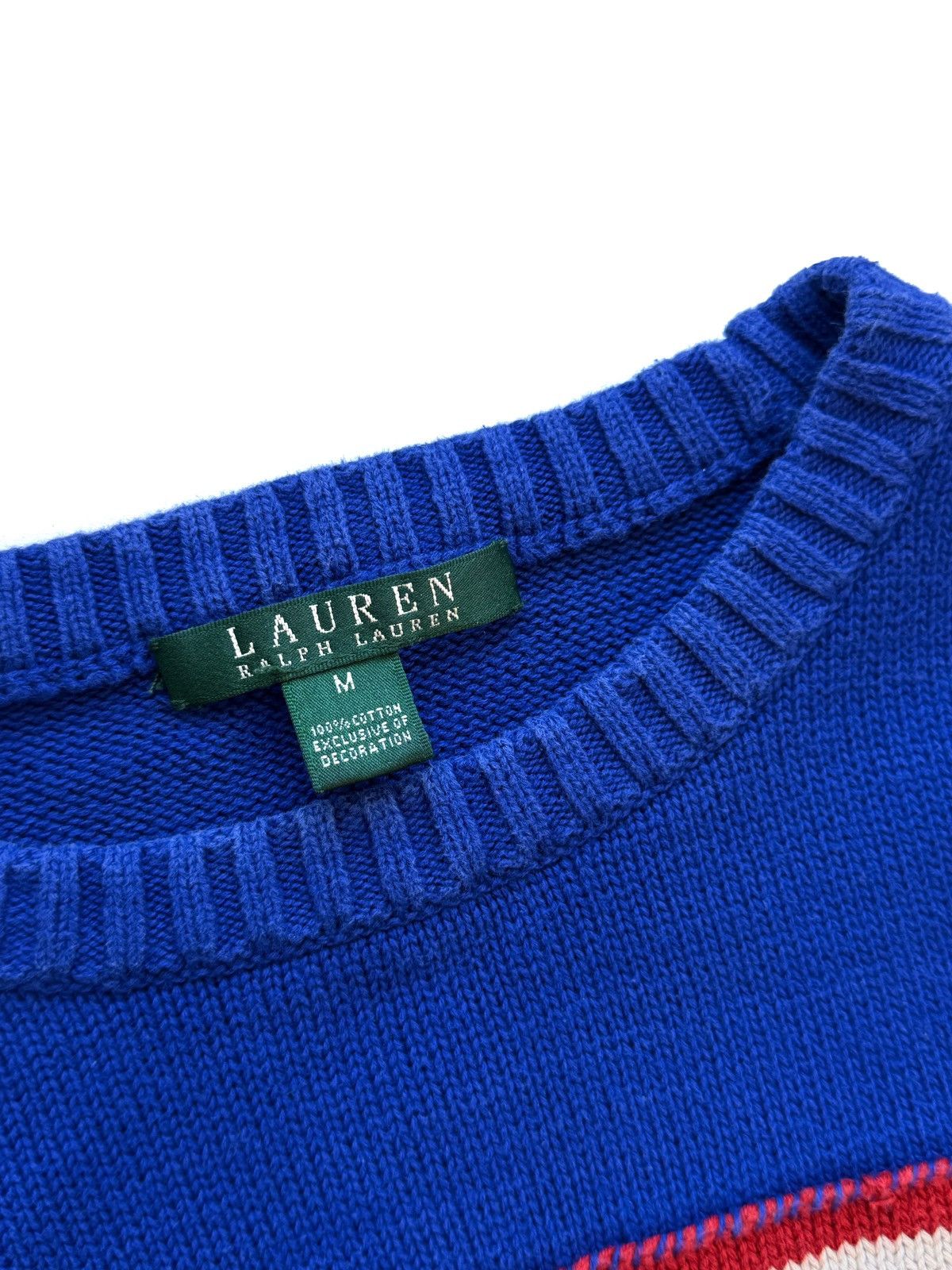Ralph Lauren Ralph Lauren Women Vintage USA Big Logo Blue Sweater Size M Size M / US 6-8 / IT 42-44 - 5 Thumbnail