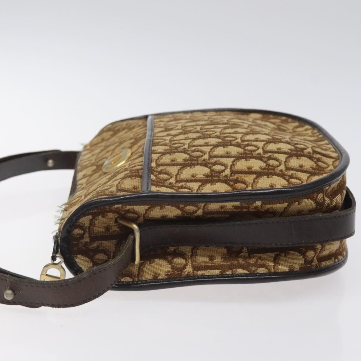 Dior DIOR Trotter Canvas Shoulder Bag Brown Gold Size ONE SIZE - 5 Thumbnail