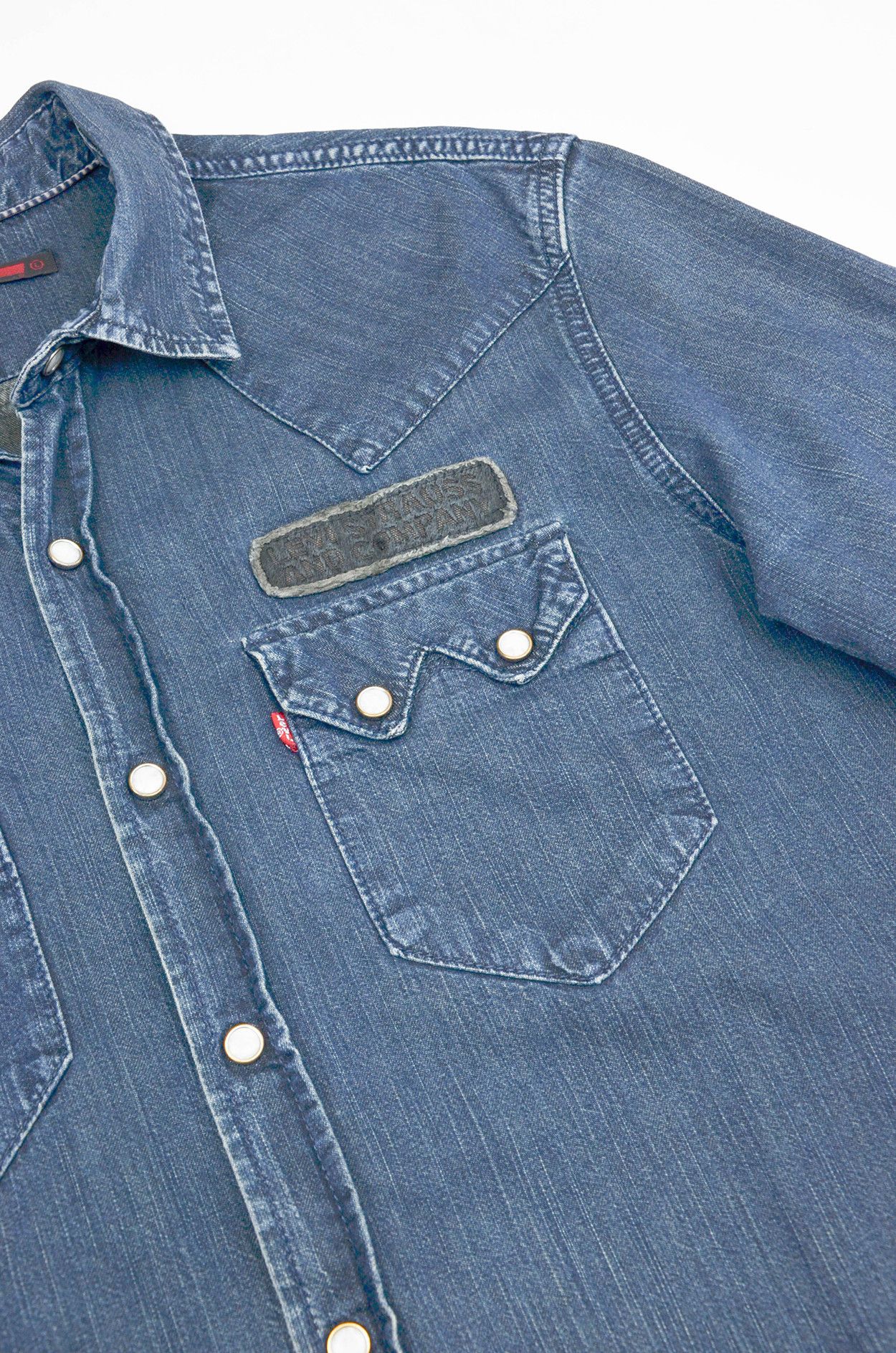 Levi's Levi’s Patched Western Denim Shirt – Made in Italy – L Size US L / EU 52-54 / 3 - 5 Thumbnail