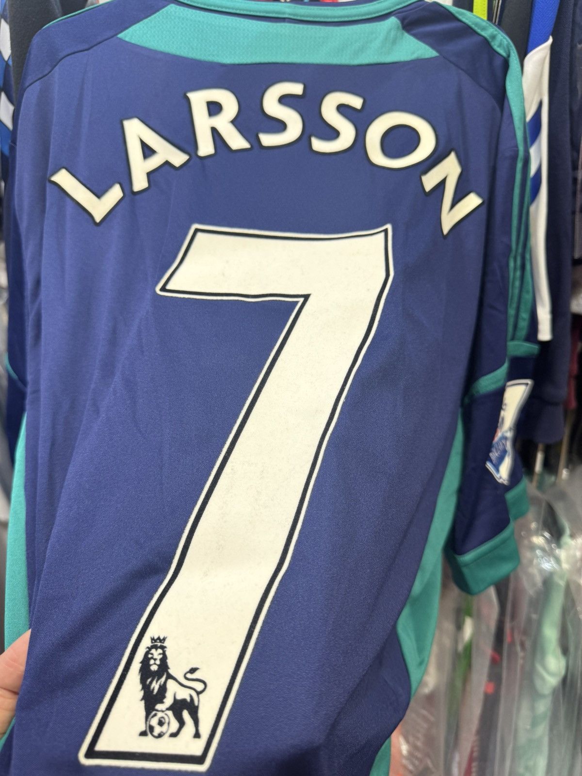 Adidas Sunderland 12/13 away shirt #7 Larsson (Bnwt) Size US L / EU 52-54 / 3 - 6 Thumbnail