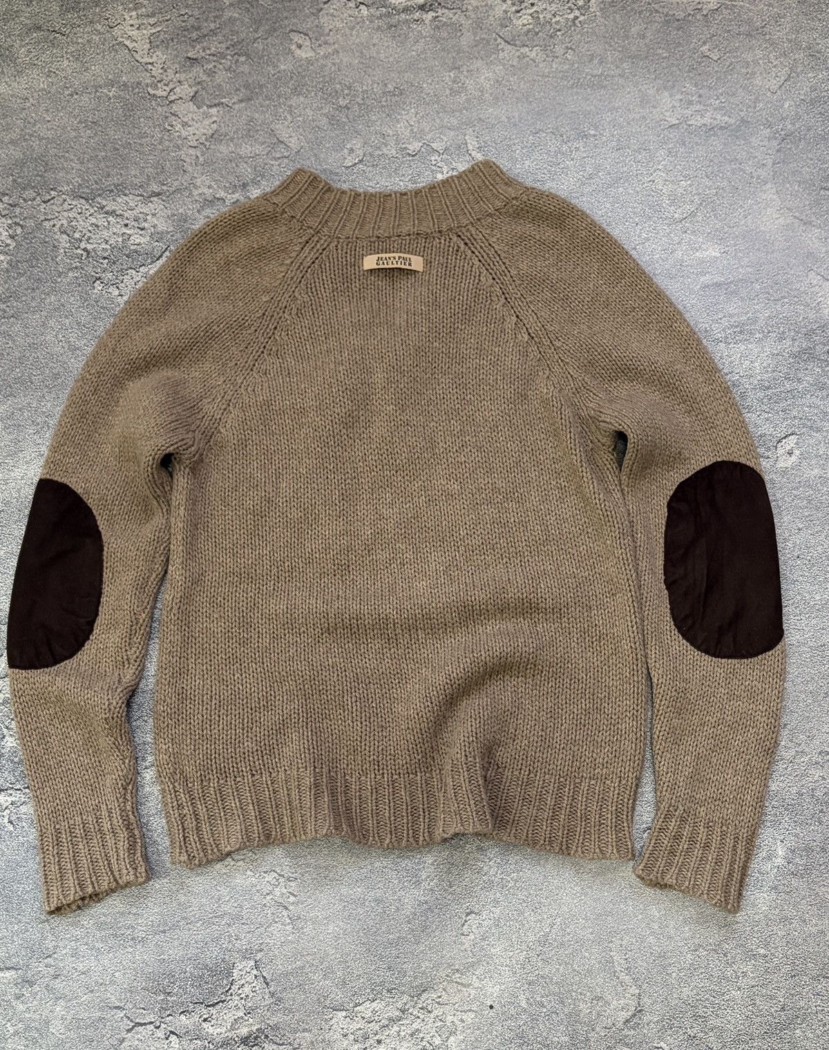 Jean Paul Gaultier Vintage Jean Paul Gaultier Elbow Patch Zip Pocket Sweater M Size US M / EU 48-50 / 2 - 2 Thumbnail