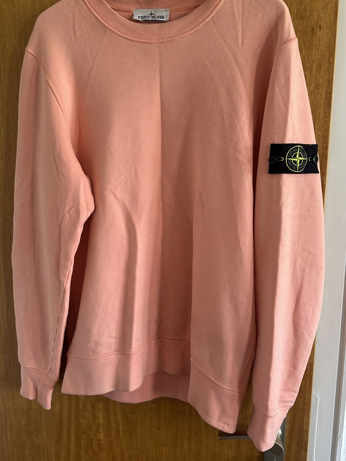 Stone Island Stone Island Pink Sweatshirt Cotton Fleece Garment Dyed Size US L / EU 52-54 / 3 - 1 Thumbnail
