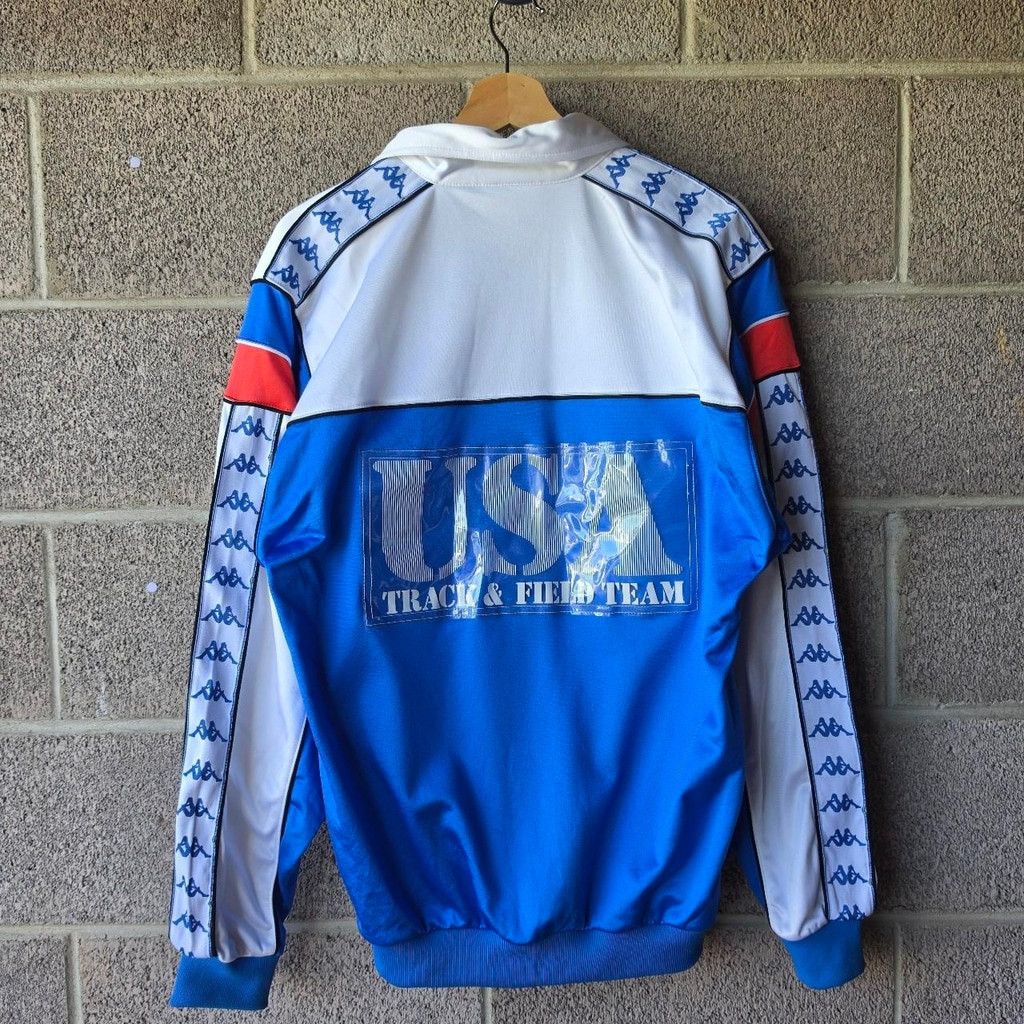 Kappa vintage 1984 Olympic Kappa USA Track & Field Team white and Size US XL / EU 56 / 4 - 1 Thumbnail