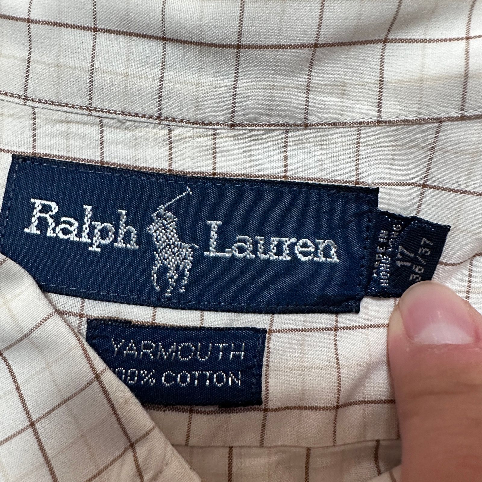 Ralph Lauren Ralph Lauren brown plaid Yarmouth button down Size US XL / EU 56 / 4 - 5 Thumbnail
