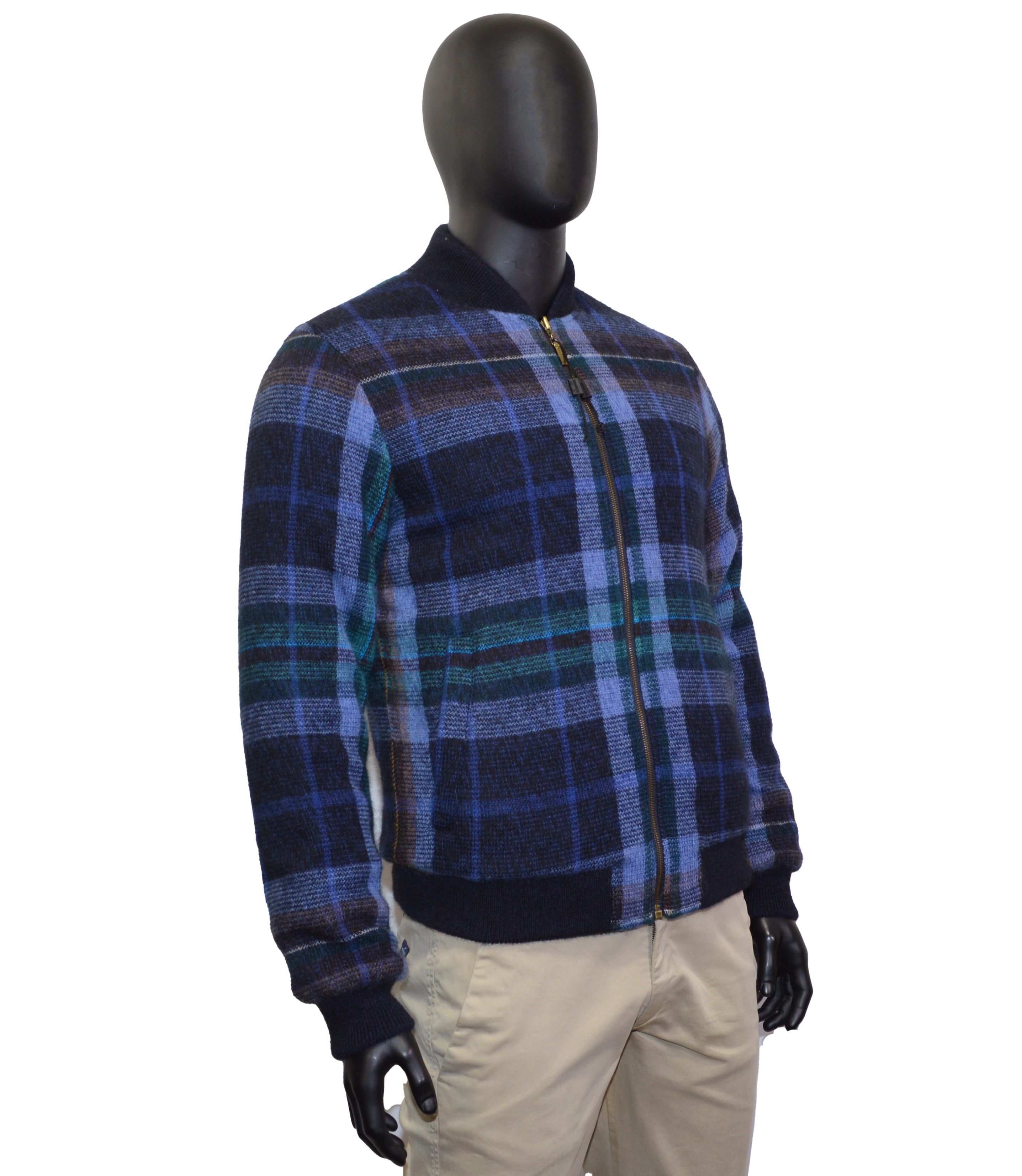 Missoni Men's Missoni Reversible Bomber Jacket XL Blue Italy Size US XL / EU 56 / 4 - 3 Thumbnail