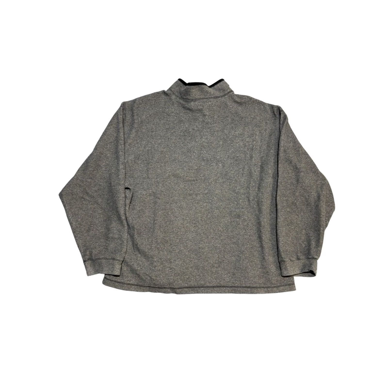 Eddie Bauer Eddie Bauer Sweater Men L Blue & Gray 1/4 Zip Logo Long Sleeve Pullover Geometric Mock Neck Casual Outdoor Fall Winter Spring Tee Shirt? Size US L / EU 52-54 / 3 - 2 Thumbnail