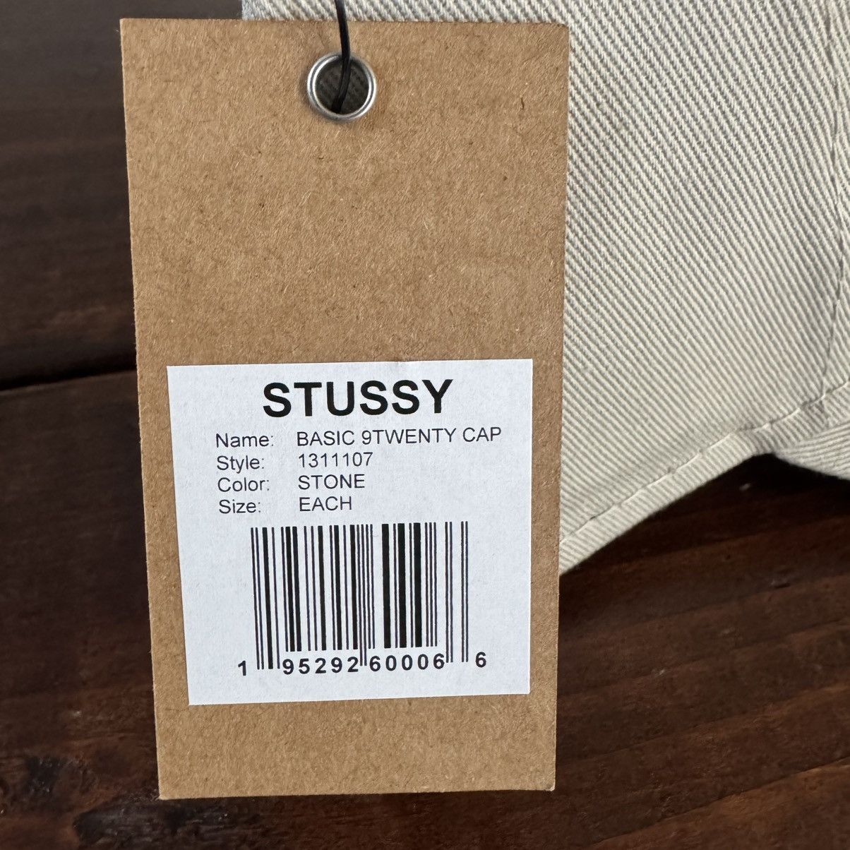 Stussy Stussy New Era 9Twenty Basic Strapback Stone Size ONE SIZE - 4 Thumbnail