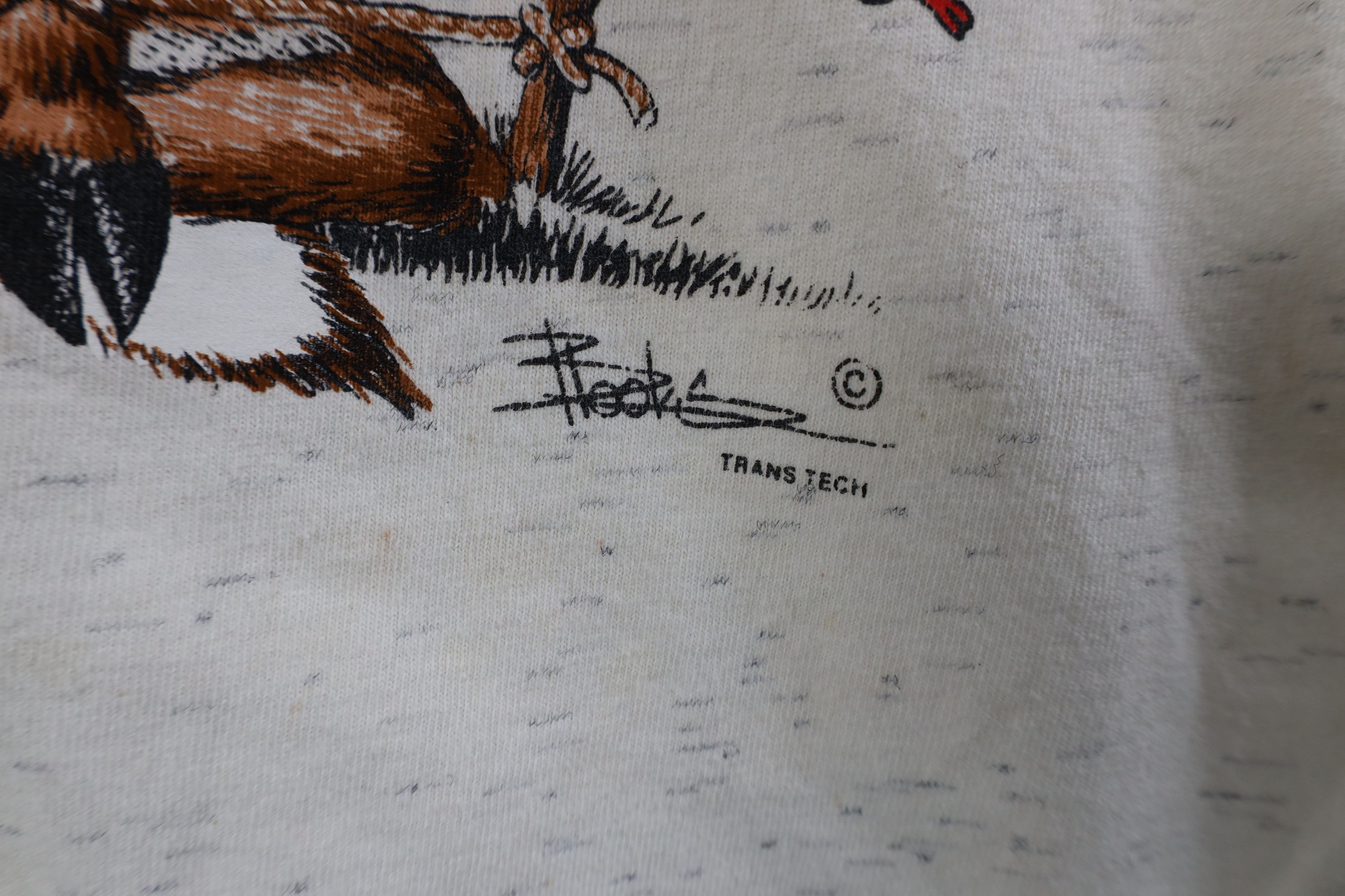 Vintage Vintage 90s Streetwear Deer Buck Excuse T-Shirt Gray USA Size US XL / EU 56 / 4 - 7 Thumbnail