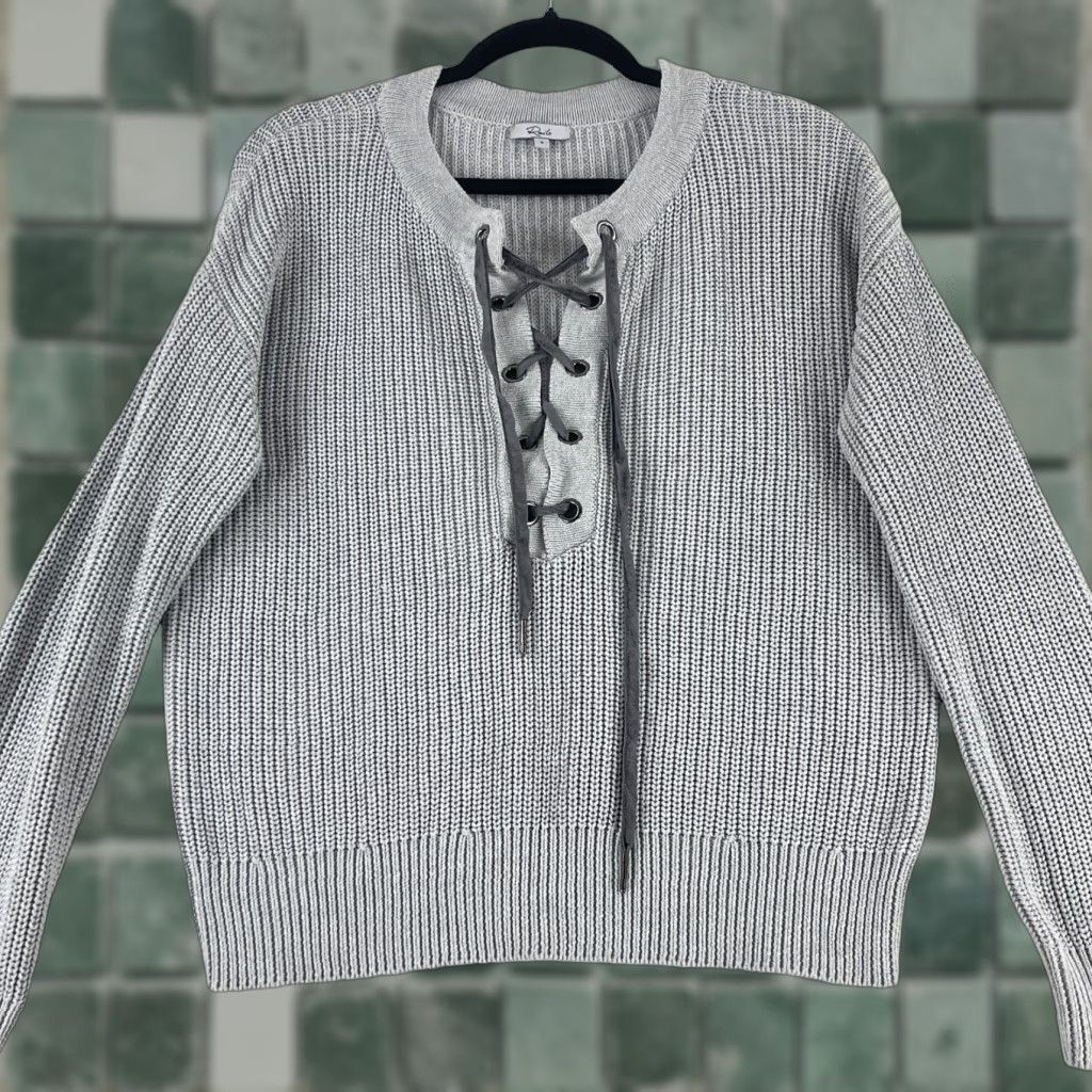 Rails Rails Sweater Womens Small Gray Long Sleeve Pullover Heavy Knit Vintage? Size S / US 4 / IT 40 - 1 Thumbnail
