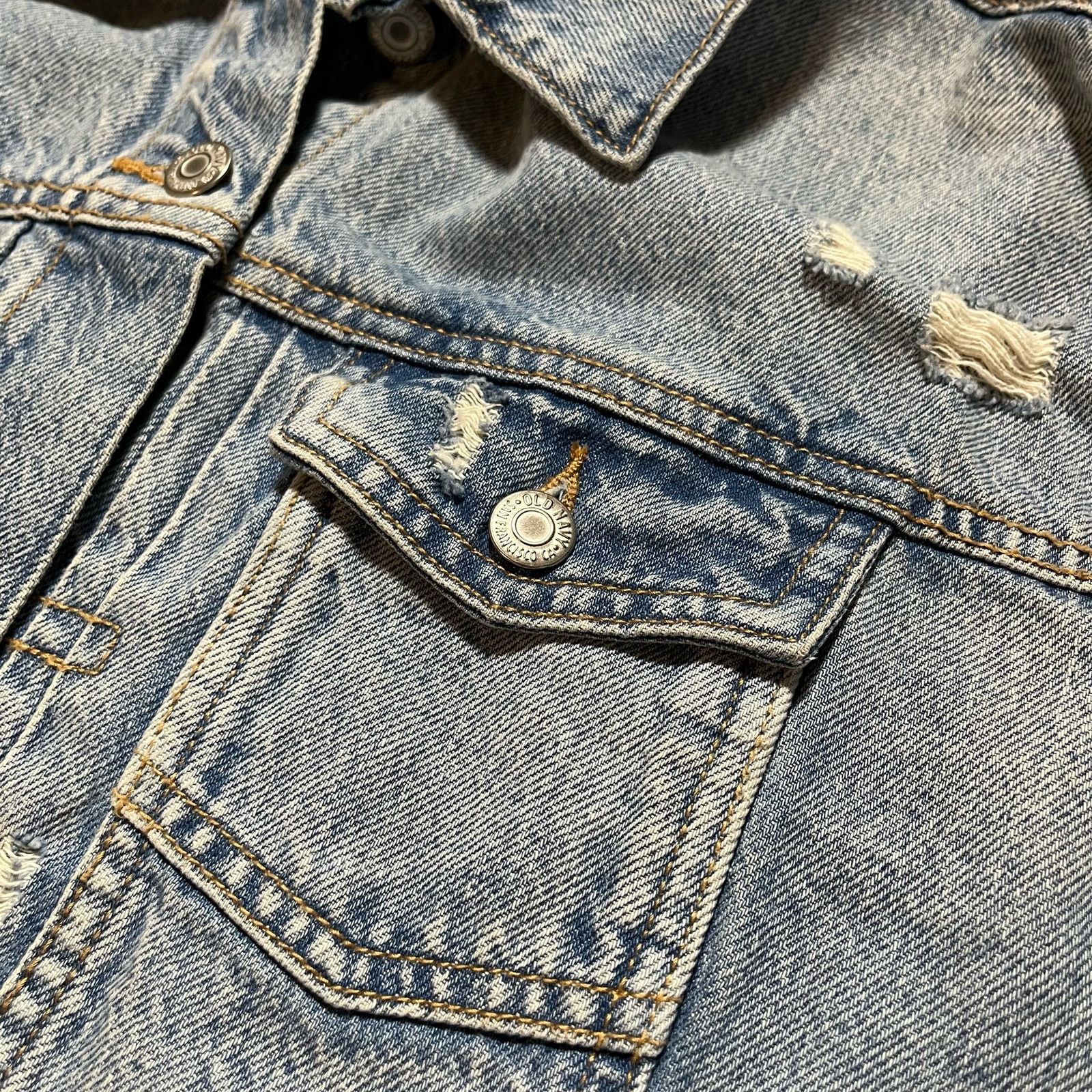 Old Navy VTG Old Navy Denim Blue Button Up Jean Jacket Sz Medium Size M / US 6-8 / IT 42-44 - 4 Thumbnail