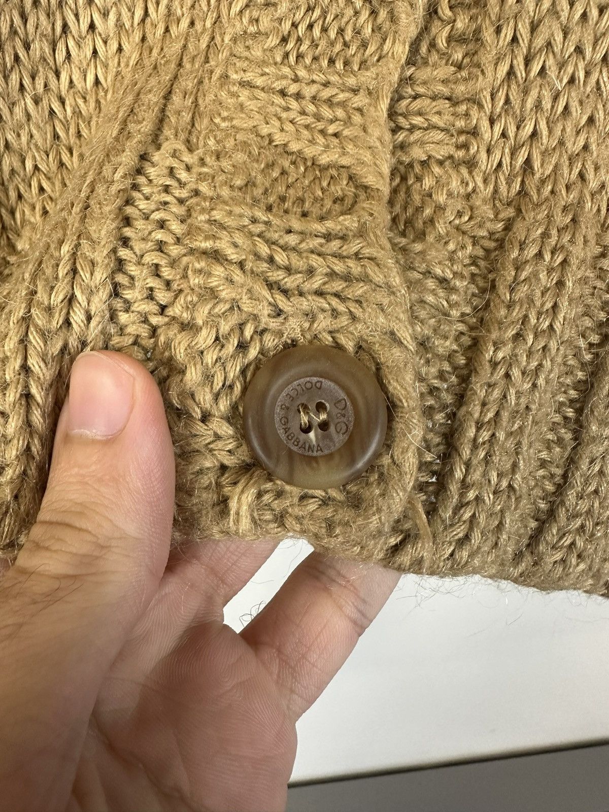 2000s Dolce & Gabbana elongated sleeves mohair cardigan knit