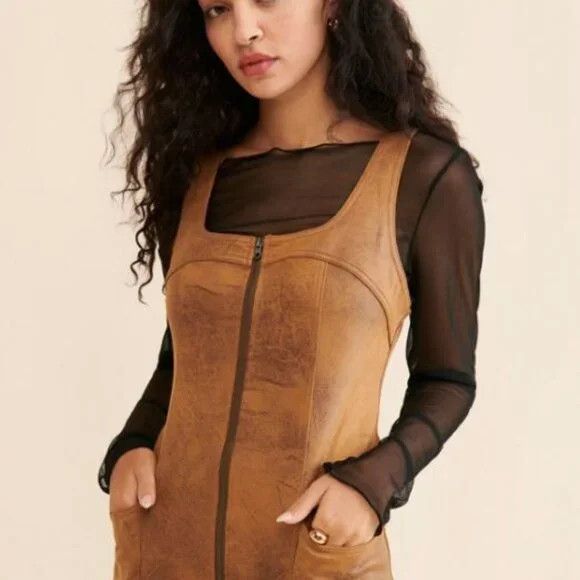 Free People Free People Western Mini Dress Size S / US 4 / IT 40 - 6 Thumbnail