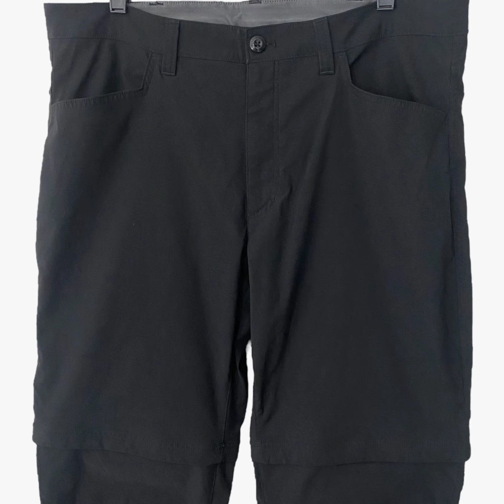 Eddie Bauer VINTAGE Eddie Bauer Convertible Tech Pants Black Men's 38X34 Rip-Stop Nylon Blend 5-Pocket Pockets Outdoor Hiking Size US 38 / EU 54 - 5 Thumbnail