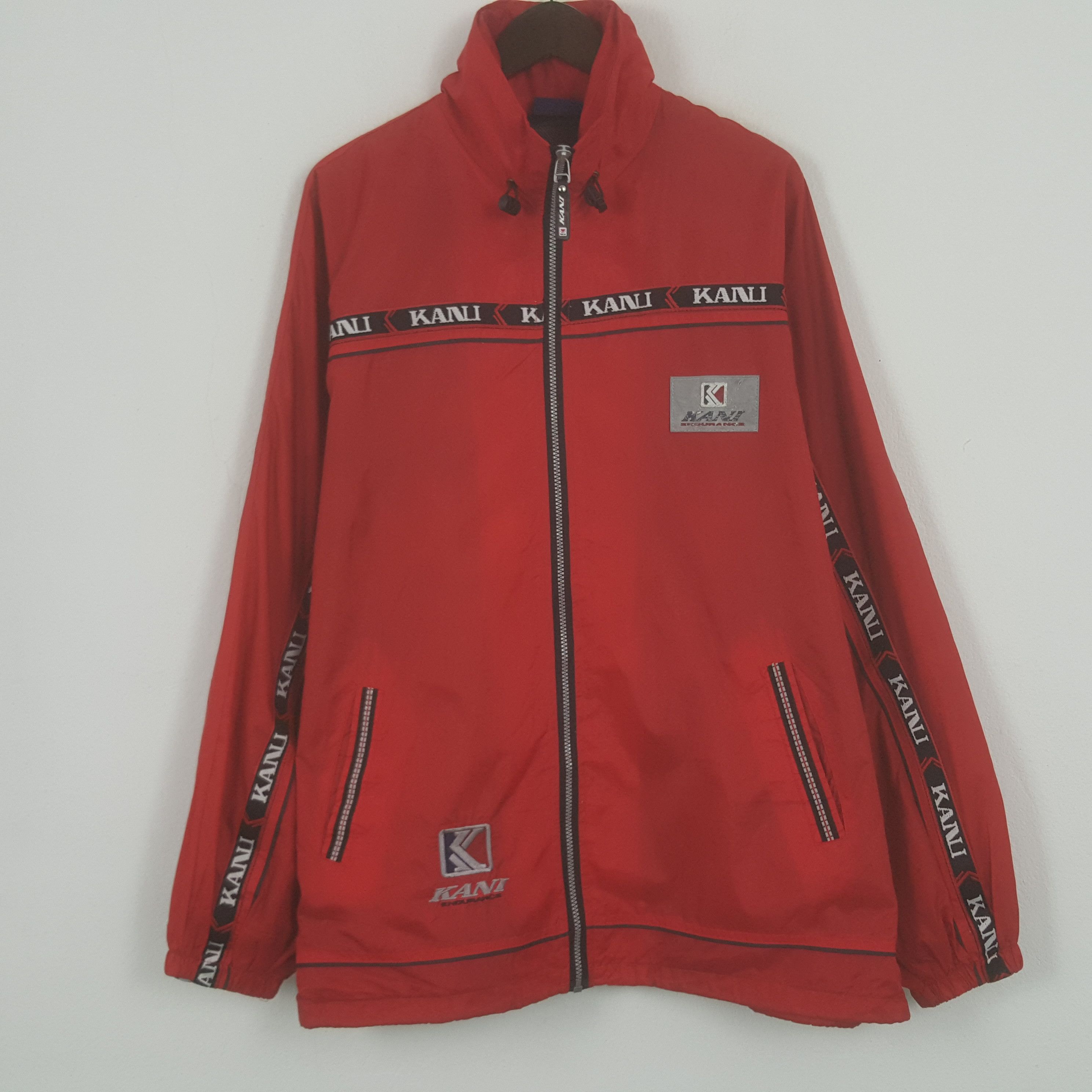 Karl Kani × Vintage Vintage Kani Endurance Windbreaker Zipper Jacket Size US XXL / EU 58 / 5 - 3 Thumbnail