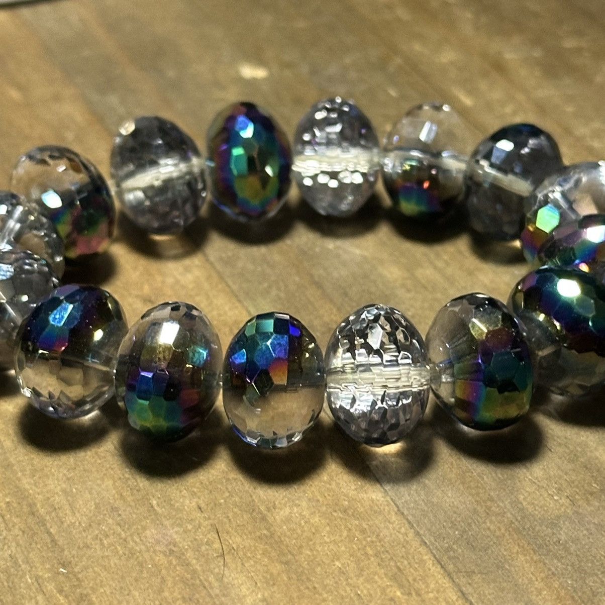 Other Chunky rainbow crystal bead stretch bracelet Size ONE SIZE - 3 Thumbnail