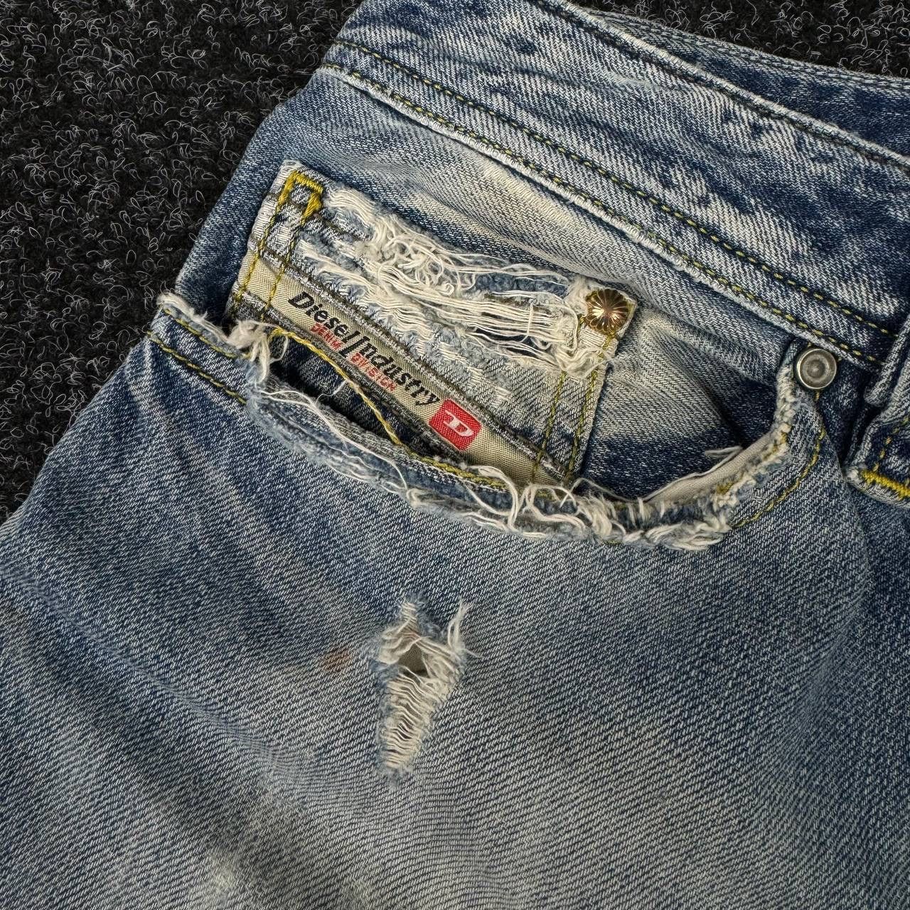 Diesel Rare Diesel Distressed Pants Vintage Avant Garde Y2k Style Size US 29 - 5 Thumbnail