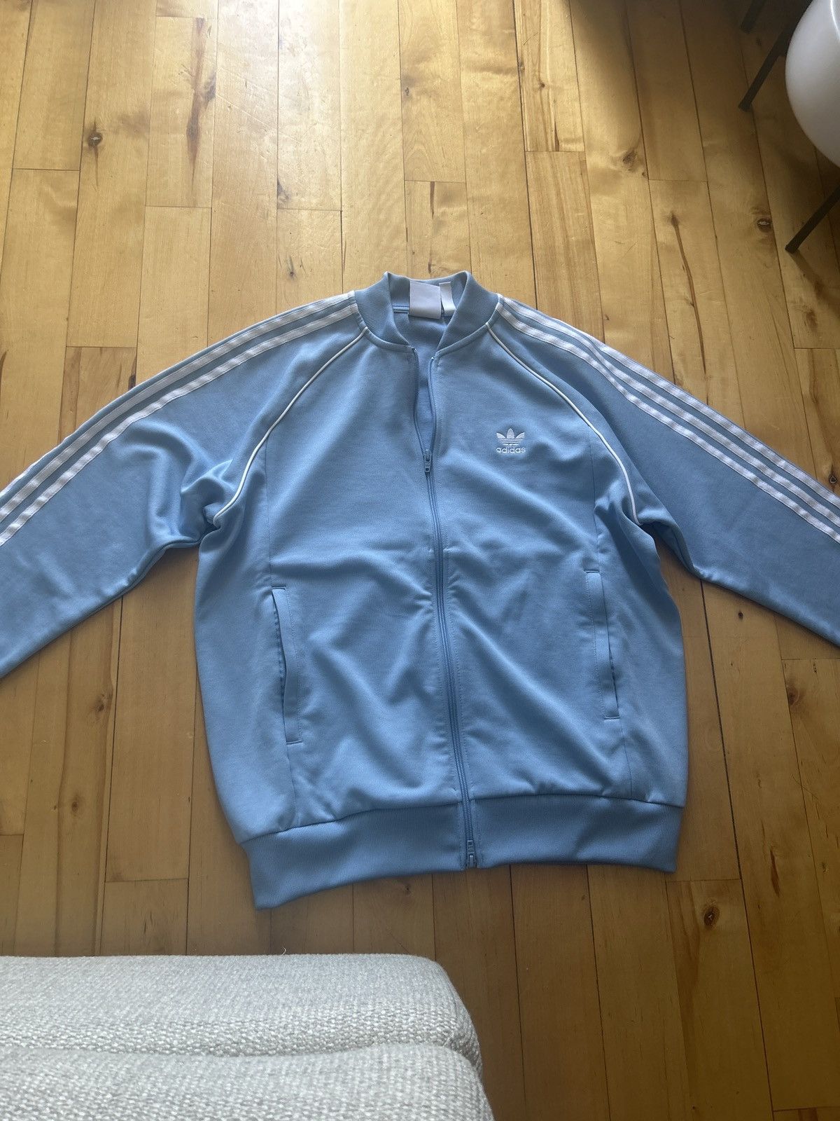 Adidas Adidas Superstar Track Top light blue+white Size US L / EU 52-54 / 3 - 1 Thumbnail