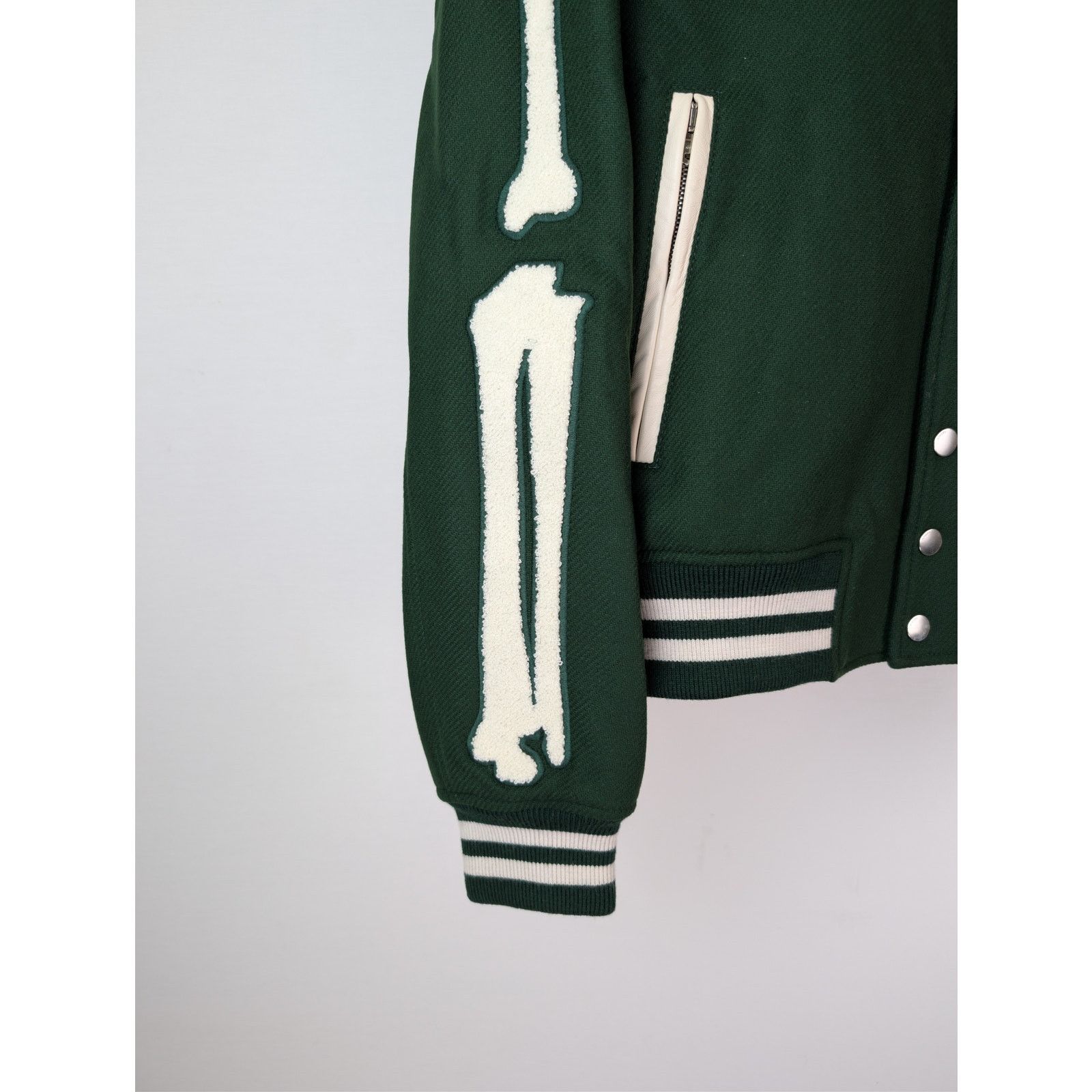 Amiri o1rshd1 Bones Jacket in Rain Forest Size US M / EU 48-50 / 2 - 6 Thumbnail