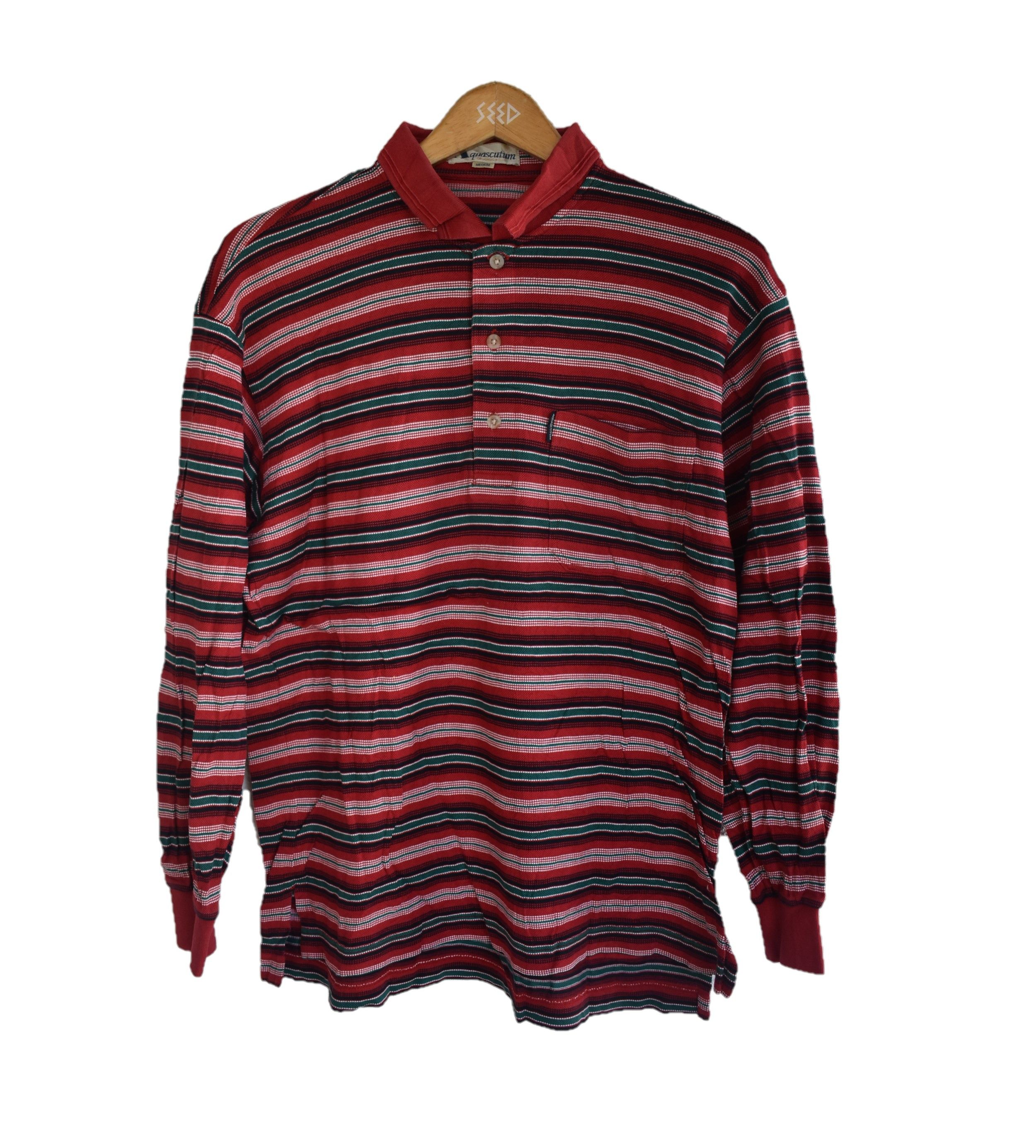 Aquascutum × Vintage VINTAGE AQUASCUTUM POLO SHIRT A014 Size US M / EU 48-50 / 2 - 1 Thumbnail