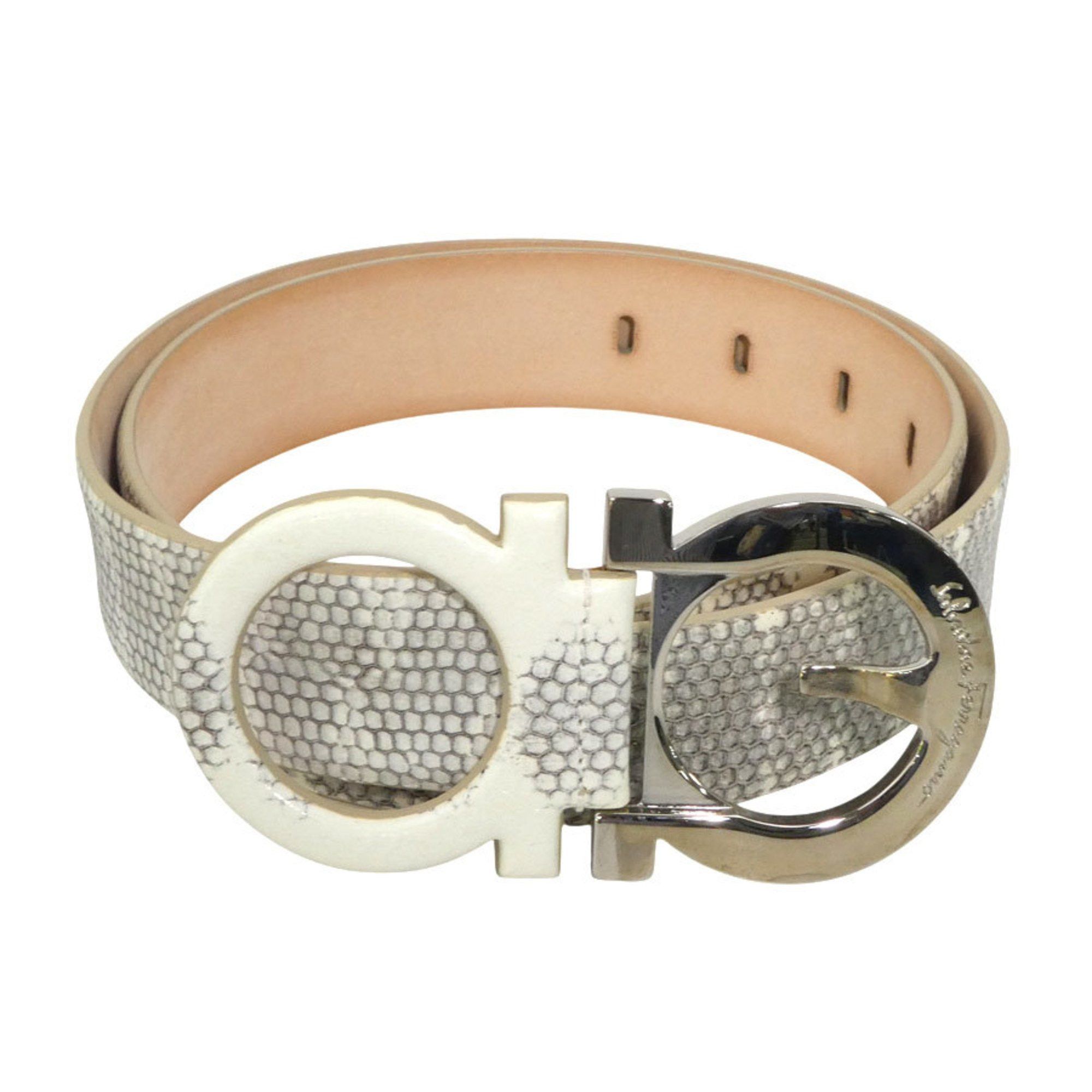 Salvatore Ferragamo Sand Leather Reversible Belt | Grailed