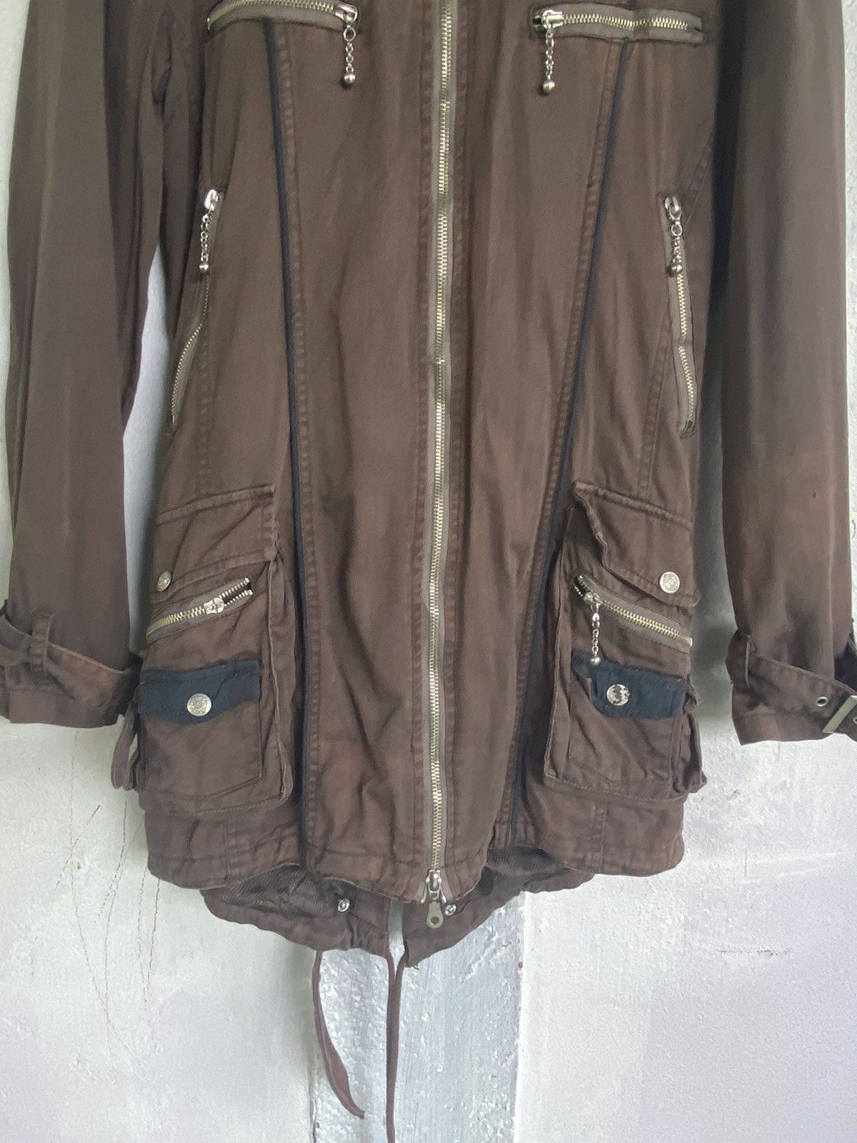 In The Attic × Japanese Brand In The Attic Distressed Long Jacket Hoodie Size US M / EU 48-50 / 2 - 13 Thumbnail