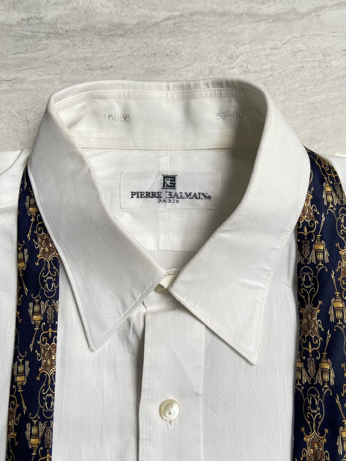 Pierre Balmain PIERRE BALMAIN Paris White Shirt Size US S / EU 44-46 / 1 - 10 Thumbnail