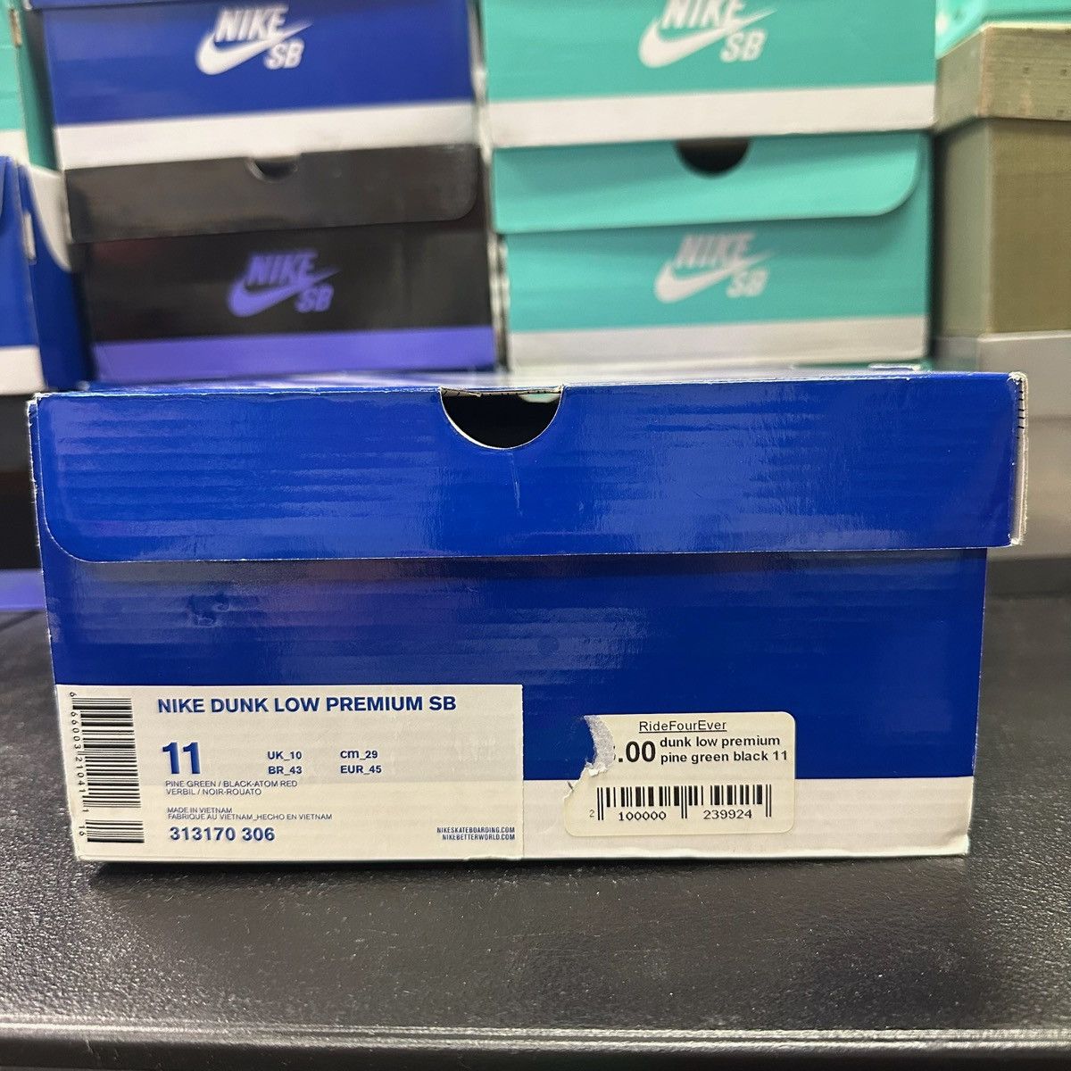 Nike Size 11 - Nike Dunk Premium Sb Low Green - 313170-306 Size US 11 / EU 44 - 7 Thumbnail