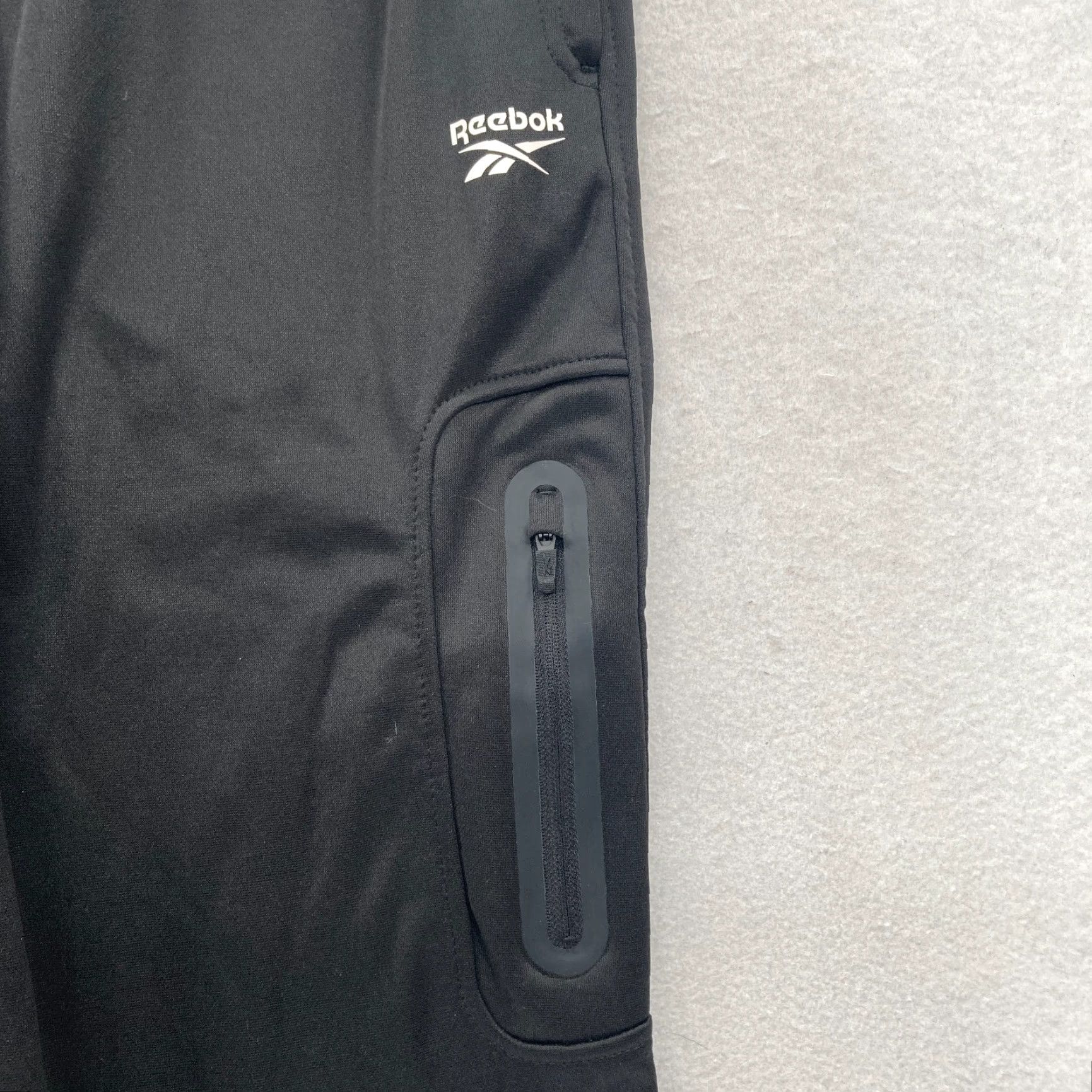 Reebok Reebok Tremont Pants Mens Small Slim Fit Straight Black Zip Pocket Travel Size US 29 - 3 Thumbnail