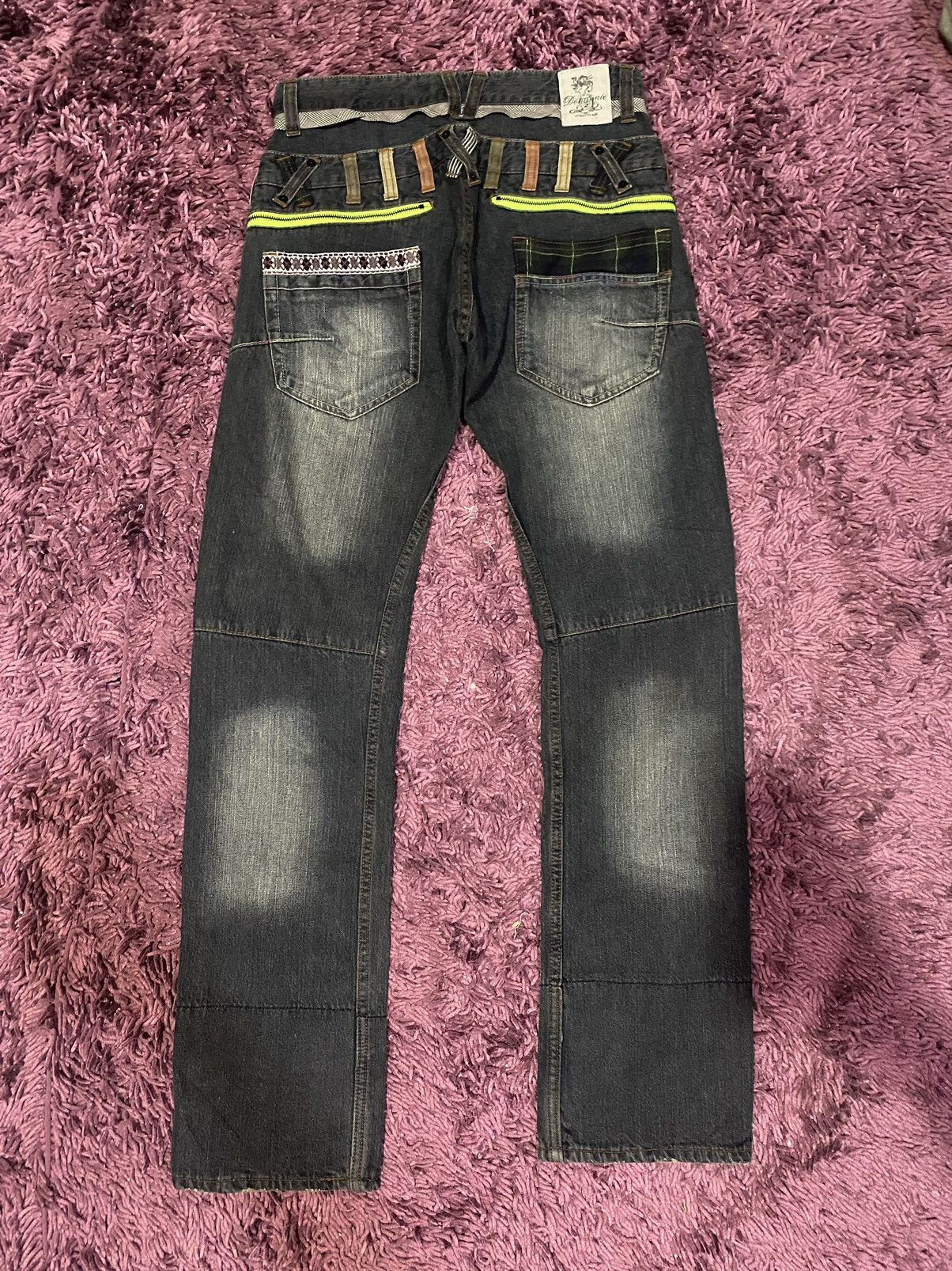 Japanese Brand × Vintage Vintage Dominate Double Waist Handcrafted Jeans Size US 31 - 2 Thumbnail