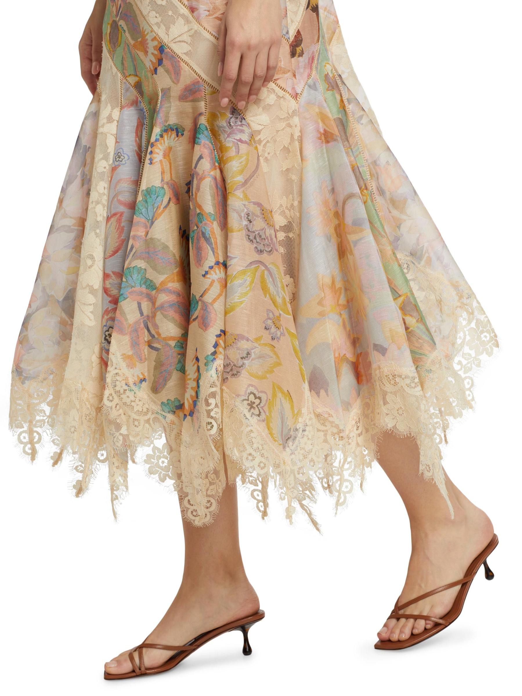 Zimmermann oc11z0925 Eden Spliced Slip Dress in Multicolor Size XS / US 0-2 / IT 36-38 - 5 Thumbnail