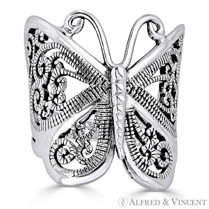 Other Butterfly Filigree-Detailed Ring in .925 Sterling Silver Size ONE SIZE - 1 Preview