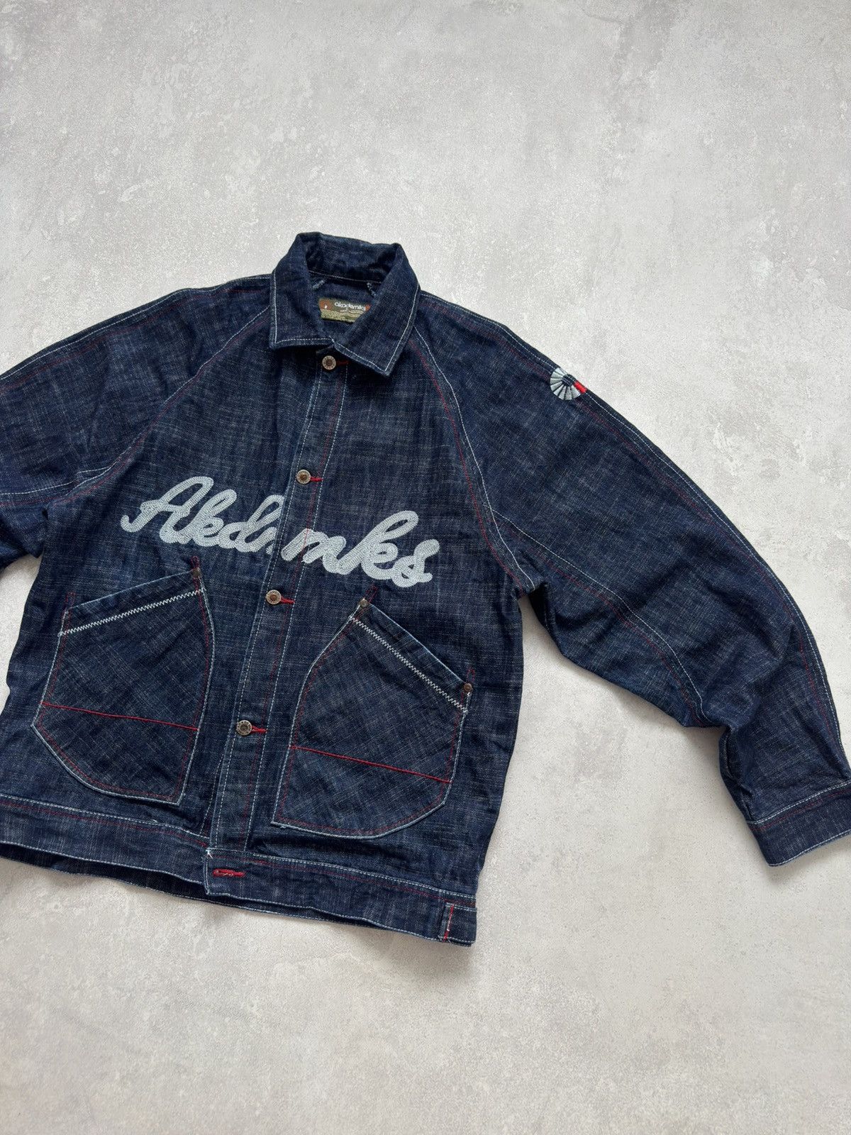 Akademiks × Vintage Vintage Akademiks Denim Hip Hop Jacket Kanye West Style Rare Size US L / EU 52-54 / 3 - 7 Thumbnail