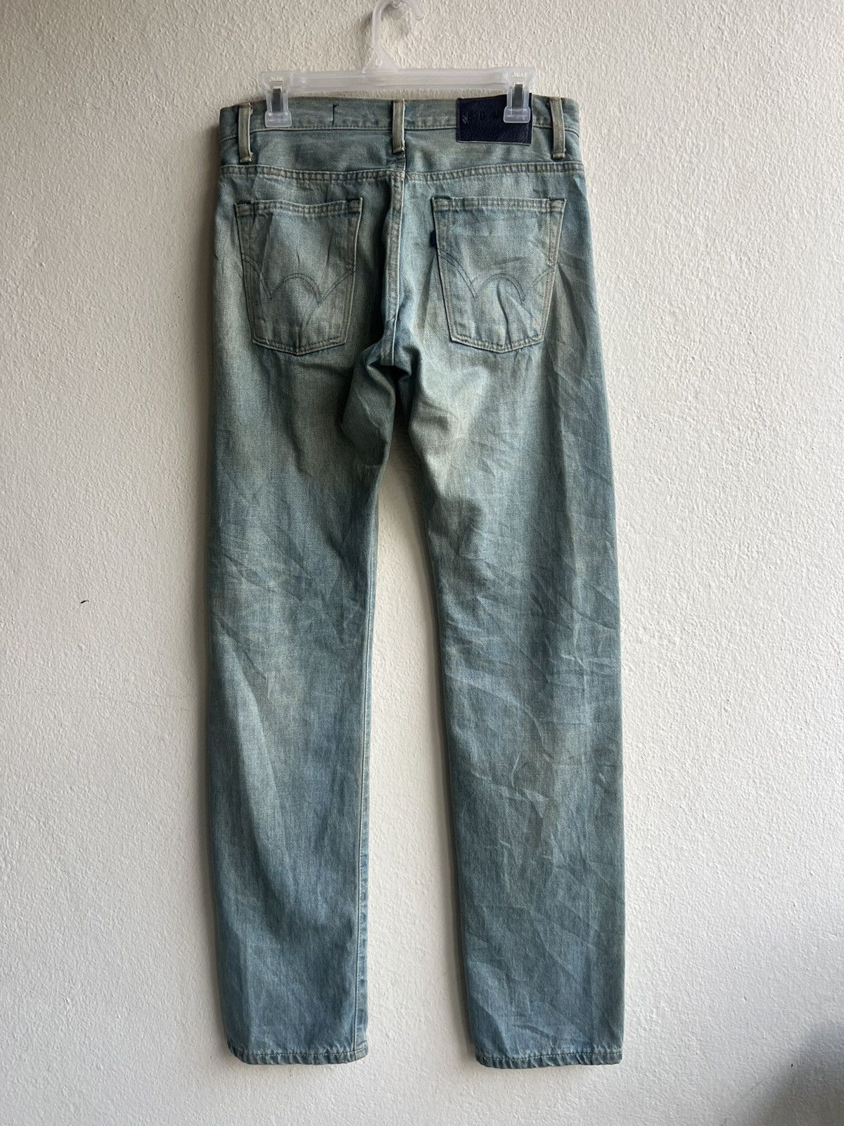 Edwin Edwin 503ST Blue Standard Dirty Mud Denim Selvedge Jeans Size US 29 - 3 Thumbnail