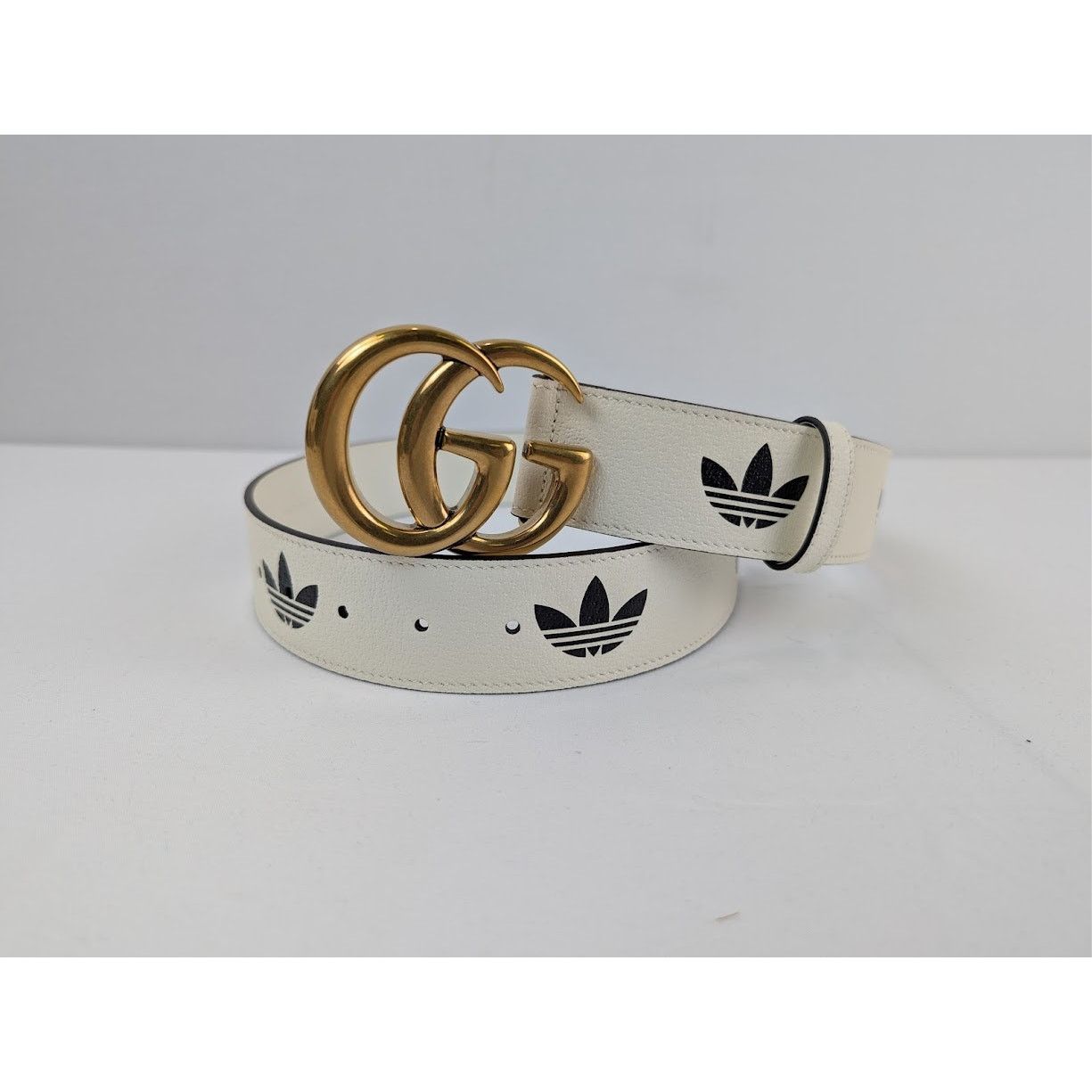 Adidas × Gucci o1rshd1 Size: 75 / M Belt W.40 GG Mar in Cream Size 30 - 6 Thumbnail
