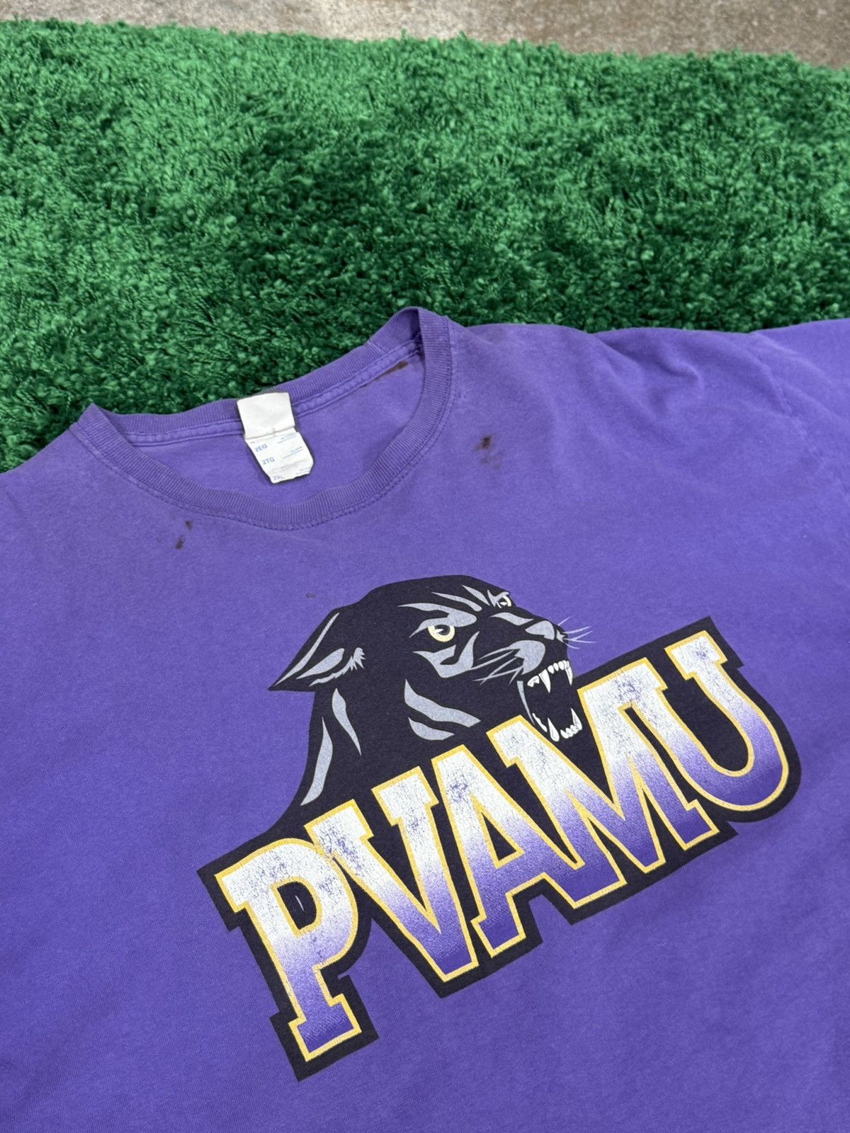 Vintage Vintage Distressed Panther PVAMU Logo Shirt 2XL XXL Gildan Size US XXL / EU 58 / 5 - 3 Thumbnail