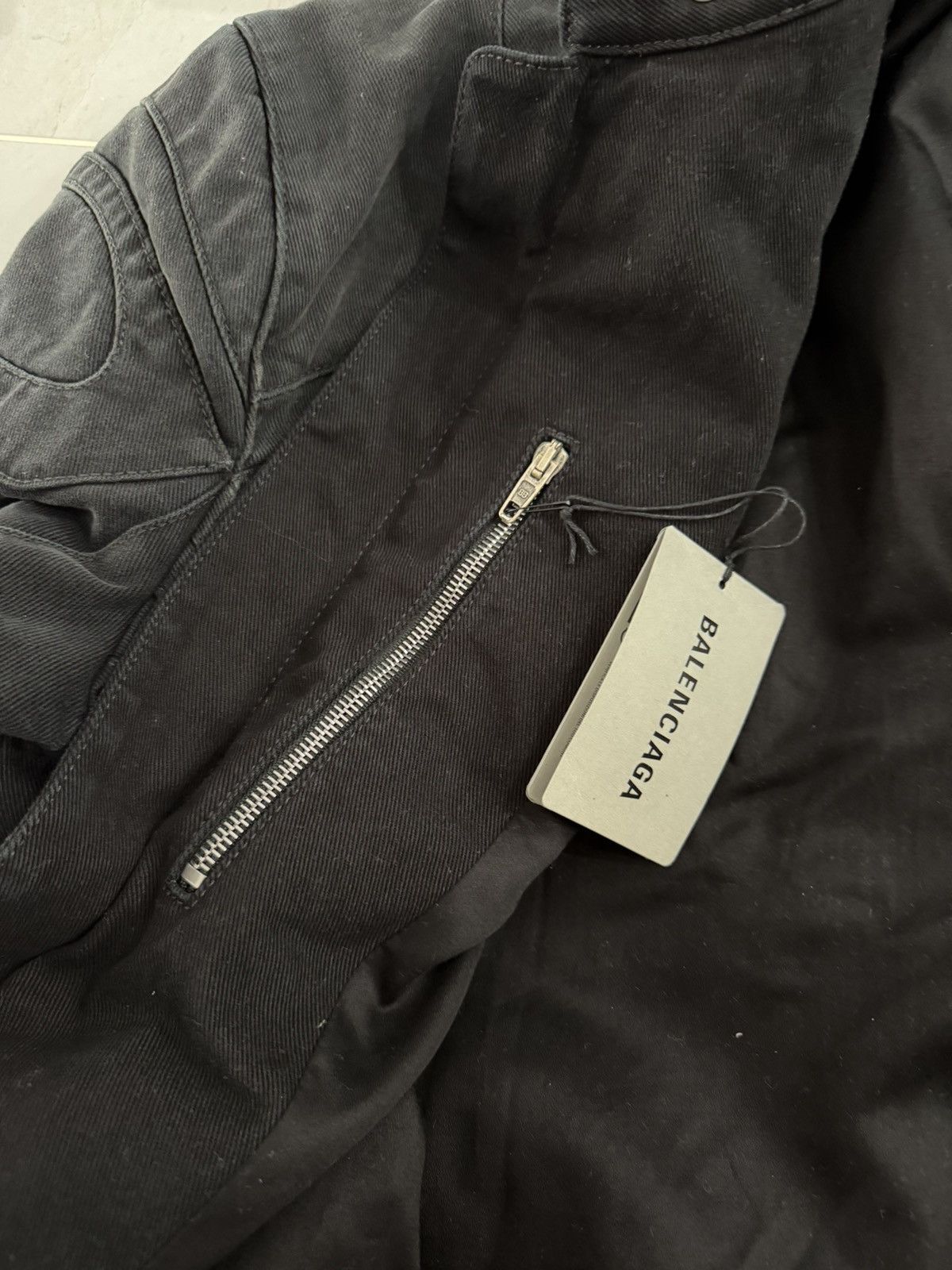 Balenciaga Balenciaga Runway Denim Unity Racer Jacket Sz.1 Size US S / EU 44-46 / 1 - 11 Thumbnail
