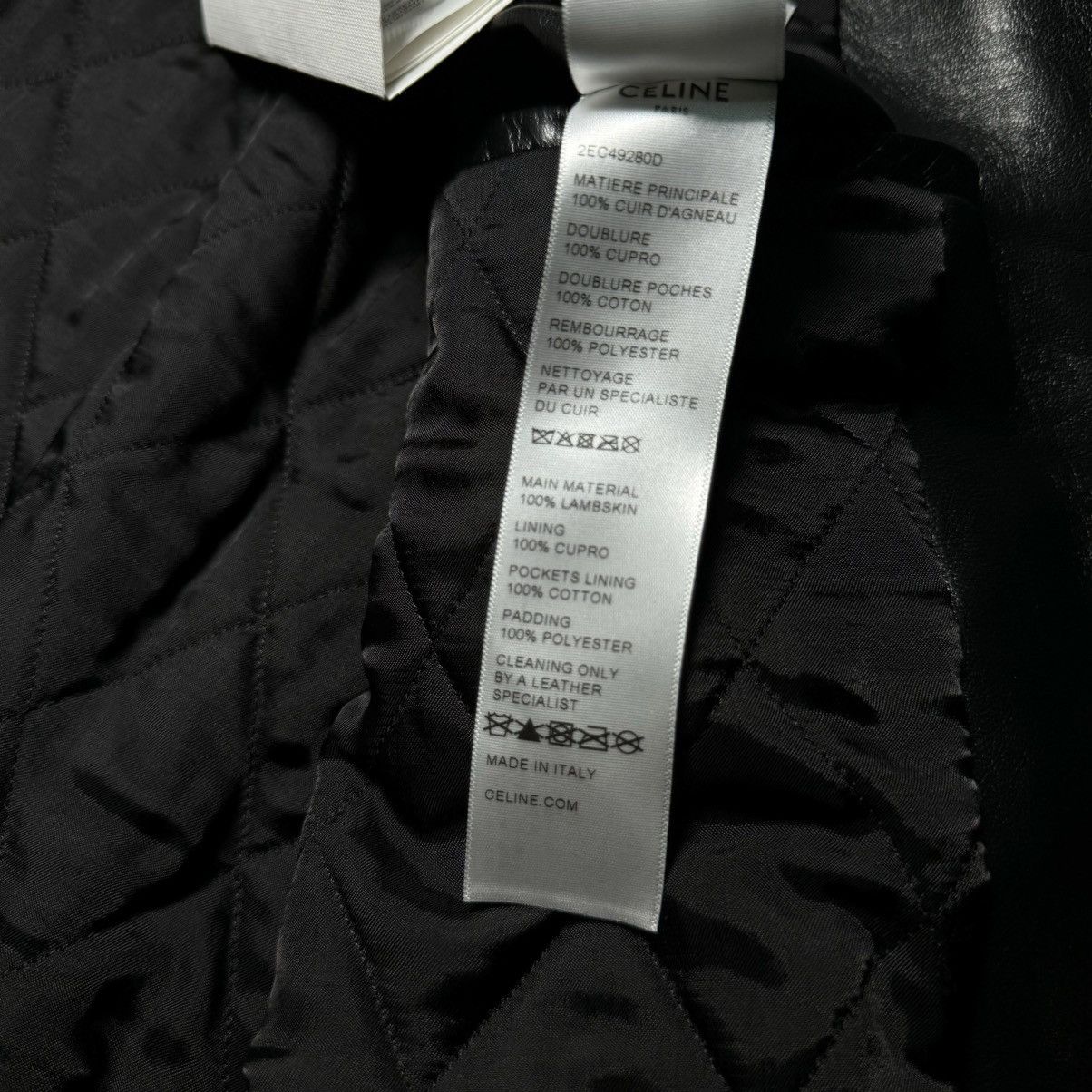 Celine × Hedi Slimane 「LIMITED TIME」CELINE “FW22 SLEEVELESS LEATHER JACKET” Size US M / EU 48-50 / 2 - 8 Thumbnail