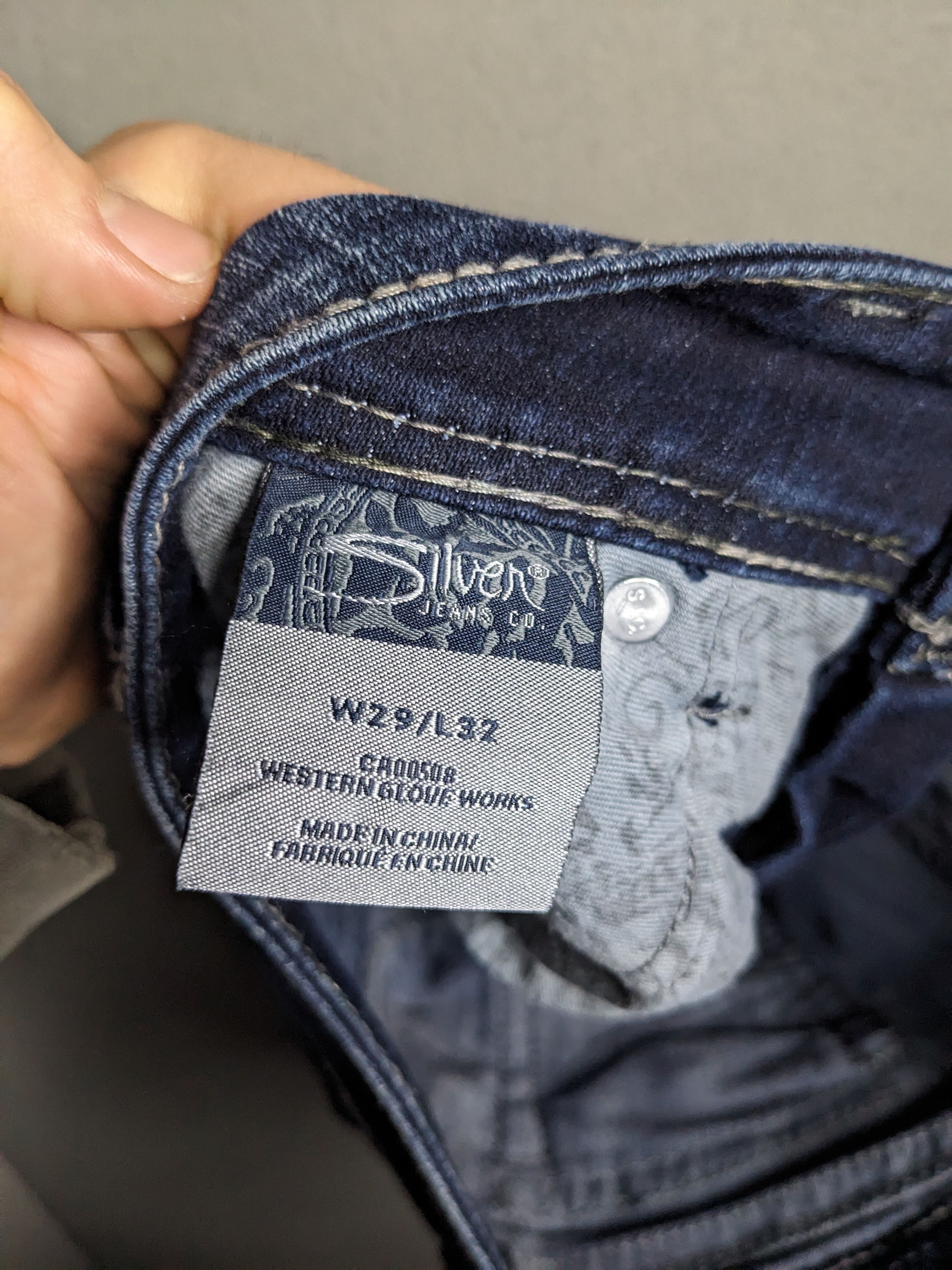 Silver Jeans Co. Silver Jeans Suki Surplus 30x32 Bootcut Denim Flap Pocket Size 30" / US 8 / IT 44 - 16 Thumbnail