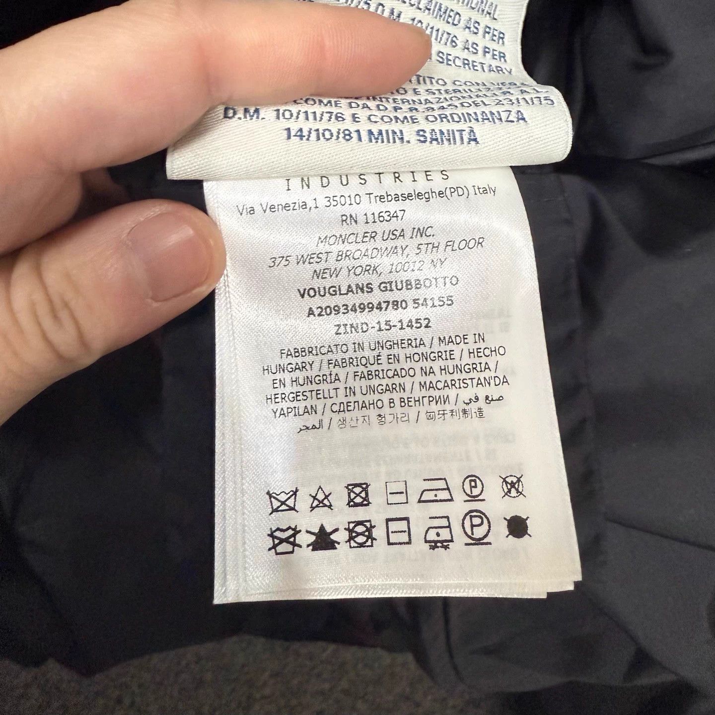 Moncler Moncler black gray blocked puffer size 2 99 new Size M / US 6-8 / IT 42-44 - 4 Thumbnail