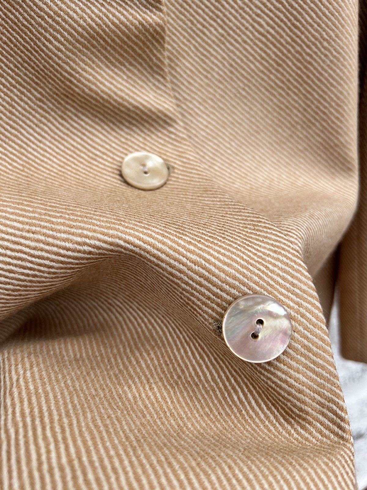 Other Dana Buchman Italian Wool-Silk Coat Beige M/L Size M / US 6-8 / IT 42-44 - 2 Thumbnail