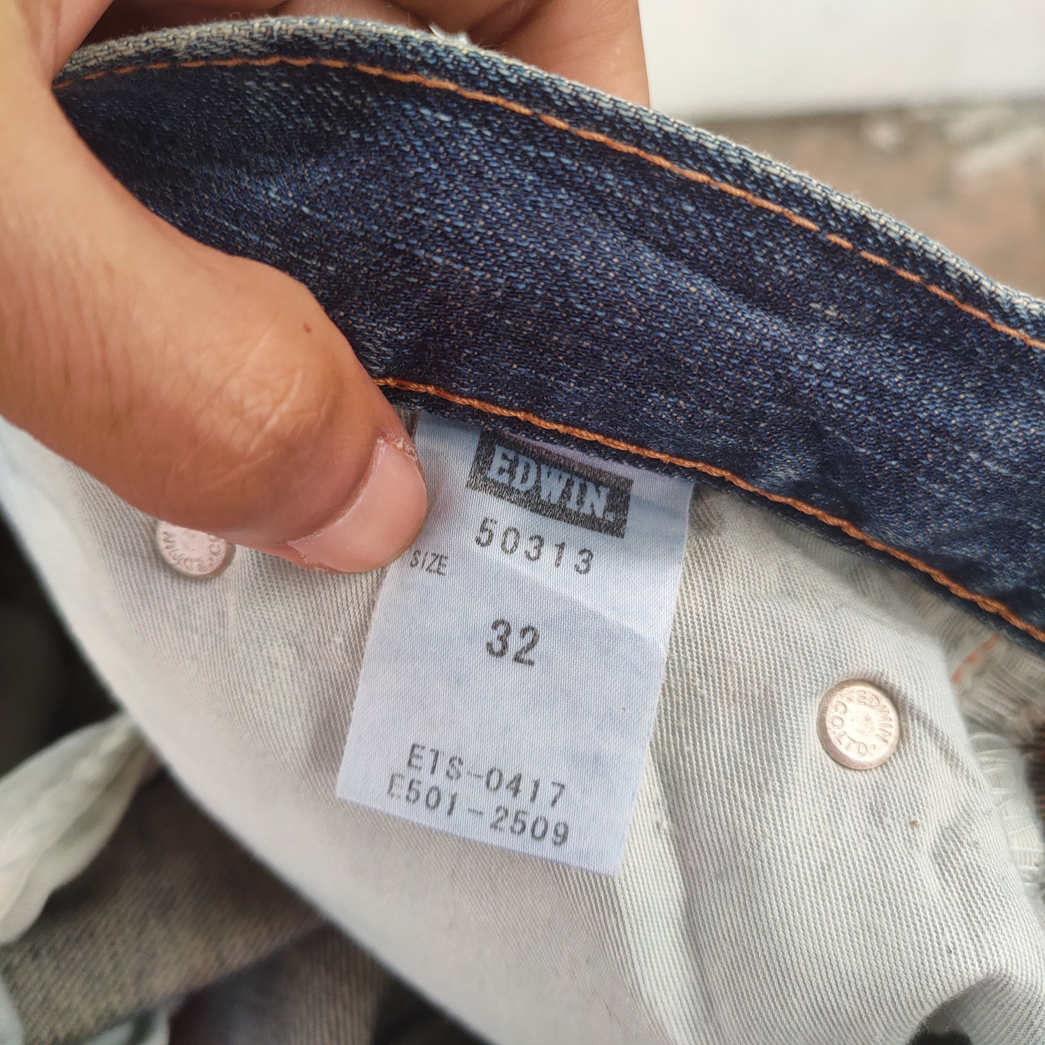 Edwin W34 VINTAGE EDWIN FADED DISTRESSED JEANS DENIM PANTS Size US 34 / EU 50 - 12 Thumbnail