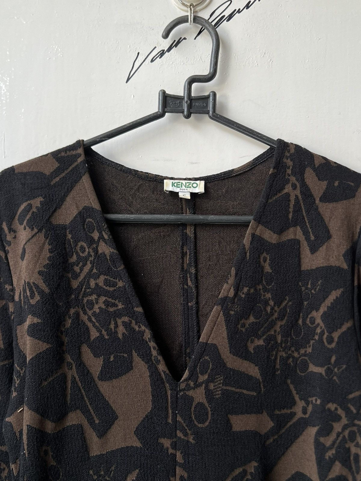 Kenzo KENZO Paris Motive Midi Dress Size XS / US 0-2 / IT 36-38 - 4 Thumbnail